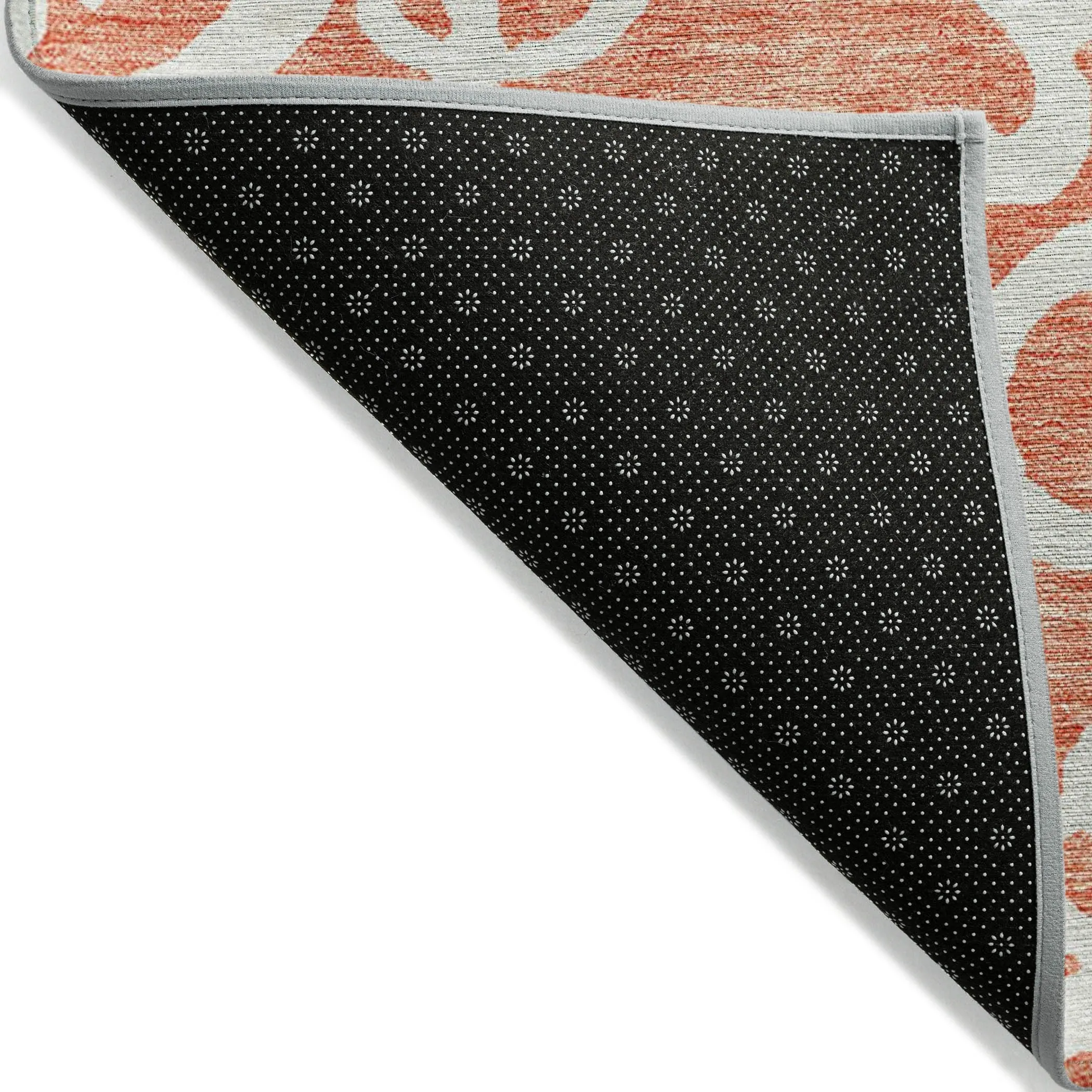 Machine Washable Indoor/ Outdoor Damask Glam Chantille Rug