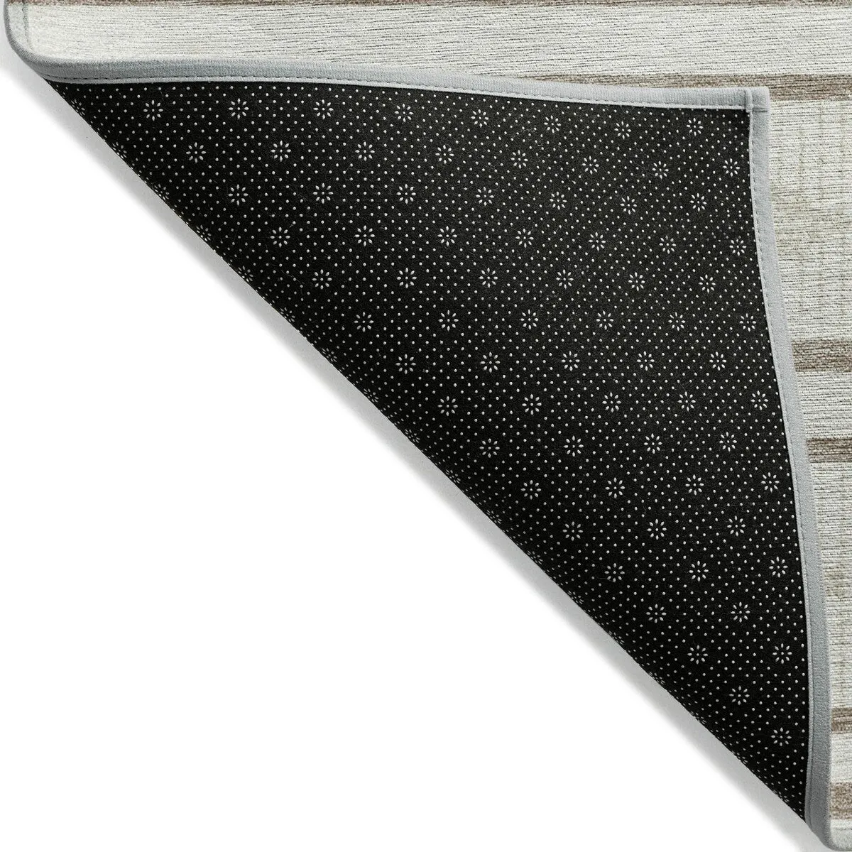 Machine Washable Indoor/ Outdoor Diamond Stripe Chantille Rug