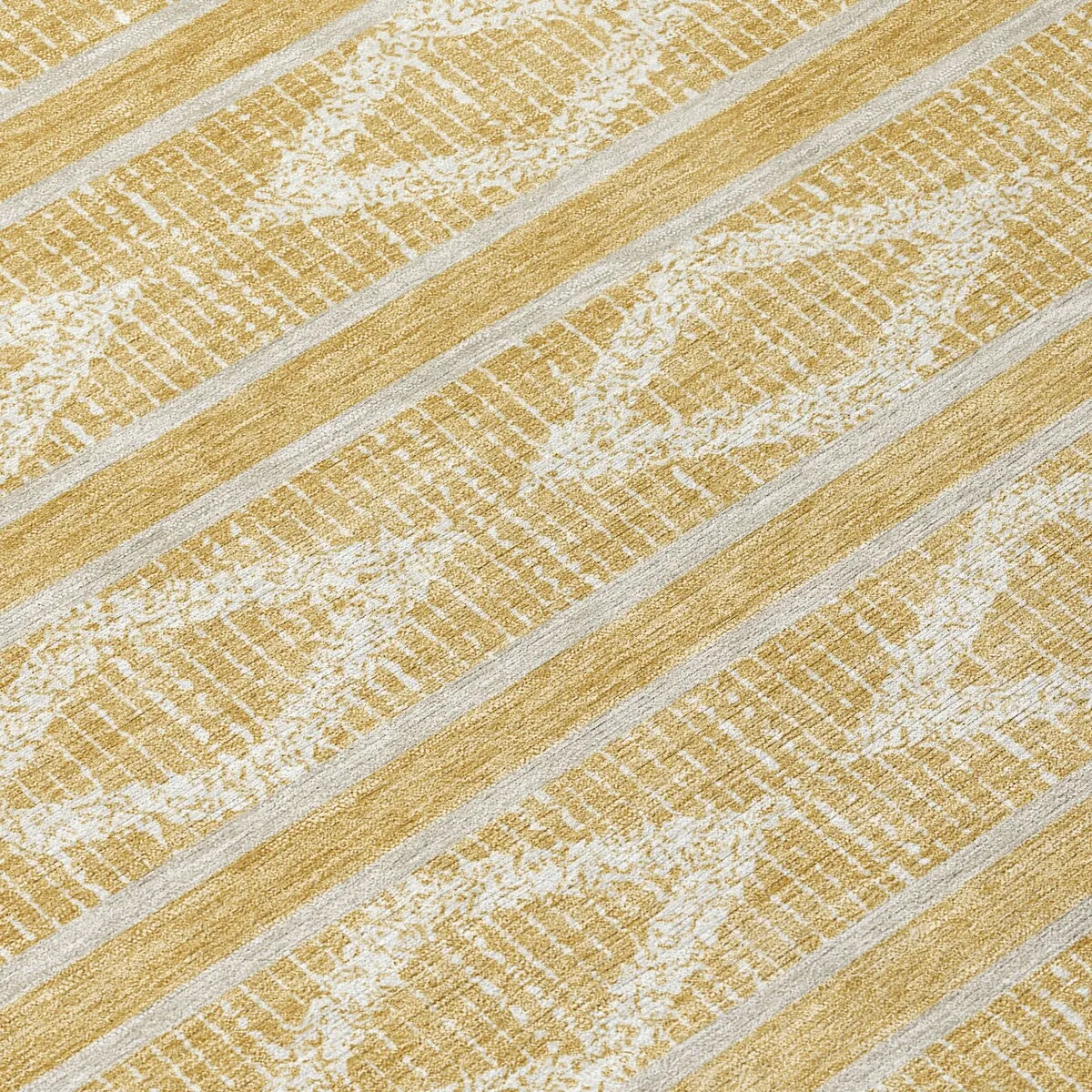 Machine Washable Indoor/ Outdoor Diamond Stripe Chantille Rug