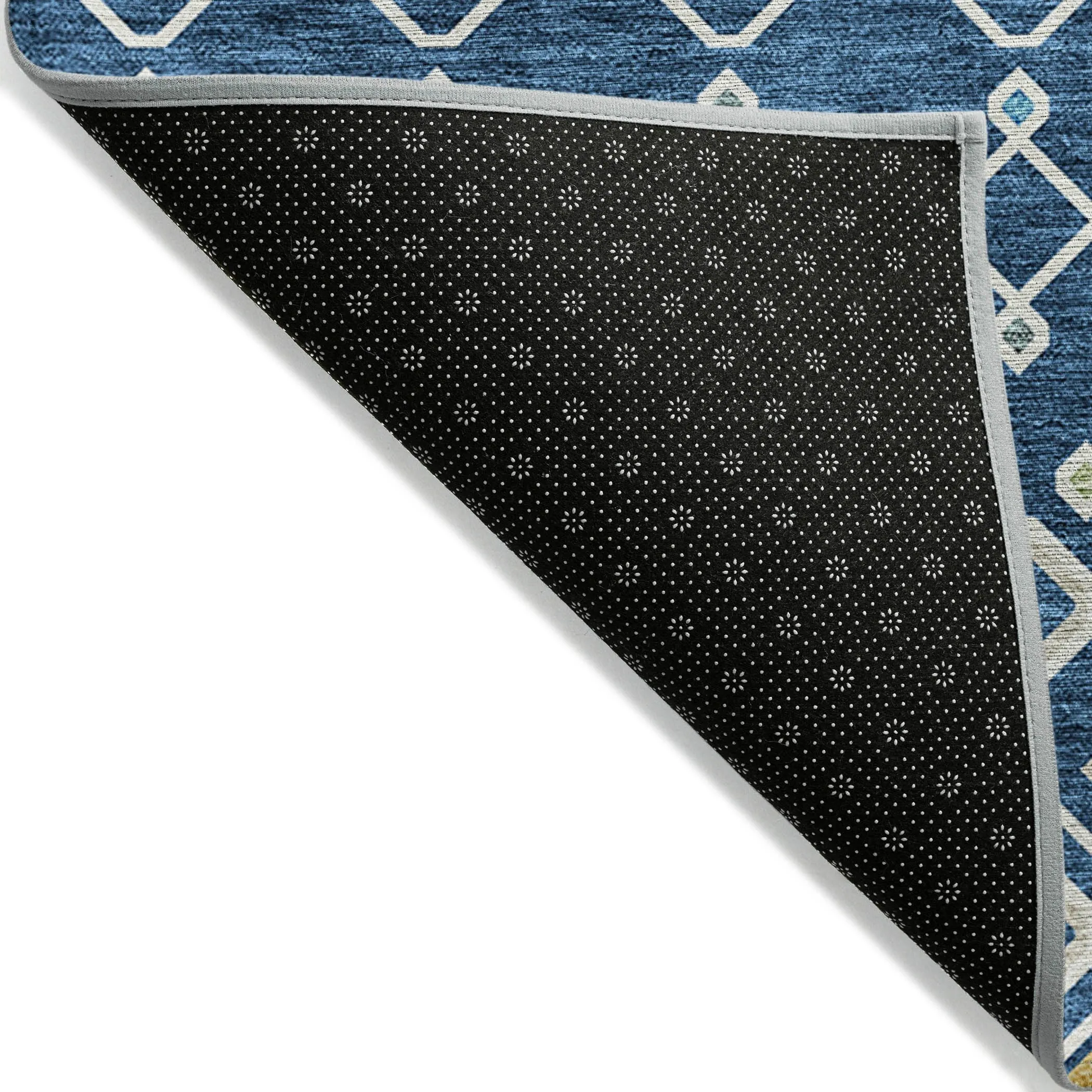 Machine Washable Indoor/ Outdoor Global Contempory Chantille Rug