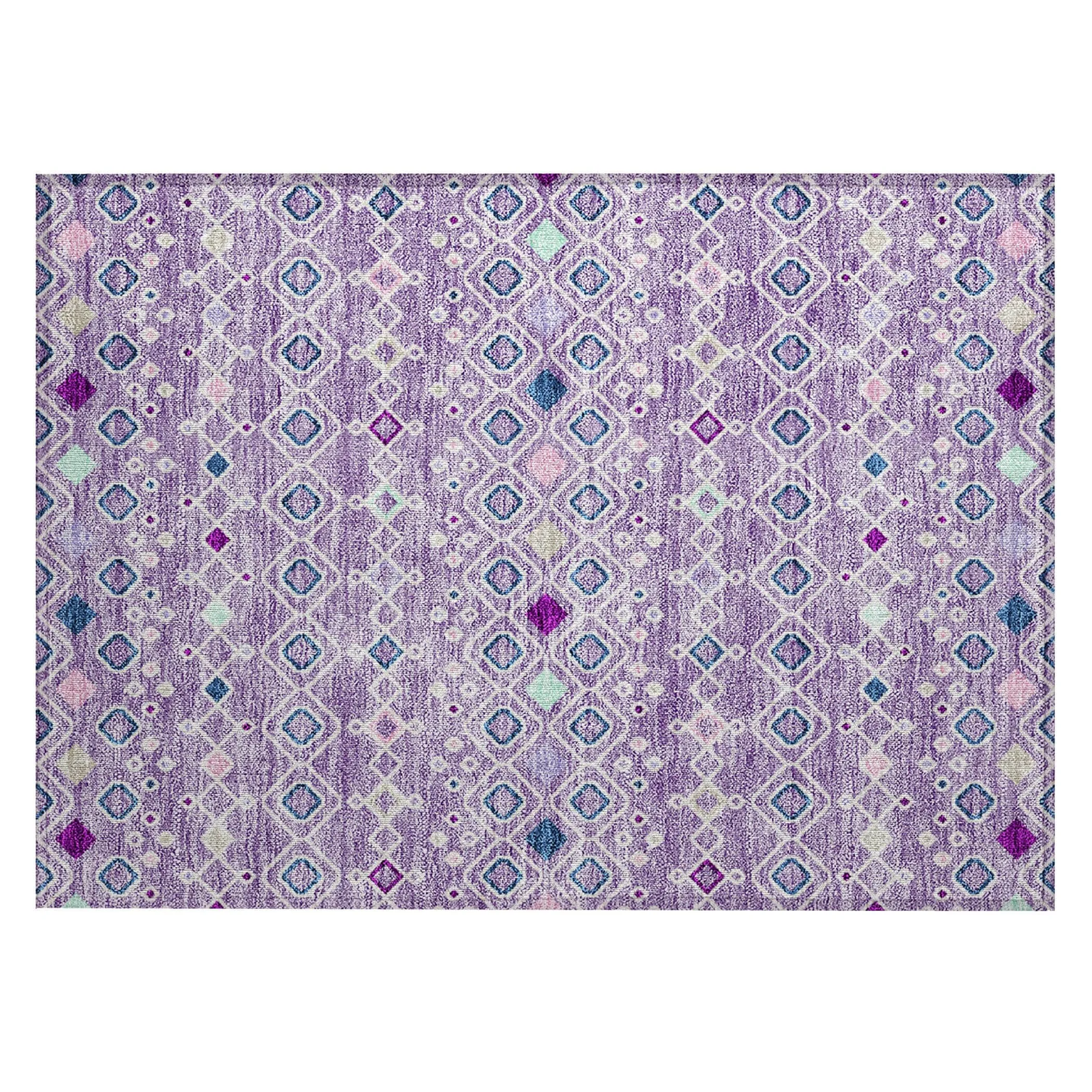 Machine Washable Indoor/ Outdoor Global Contempory Chantille Rug