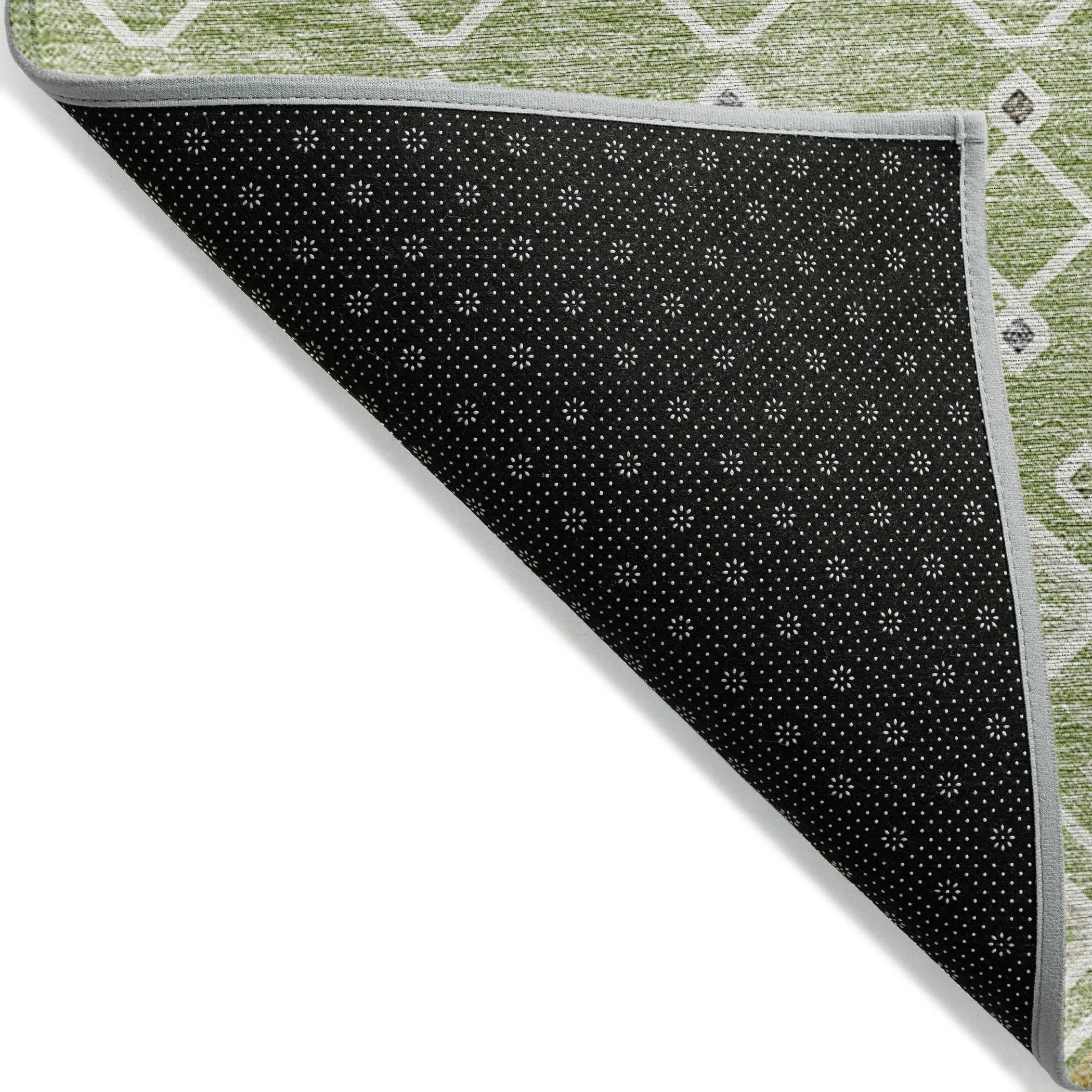 Machine Washable Indoor/ Outdoor Global Contempory Chantille Rug