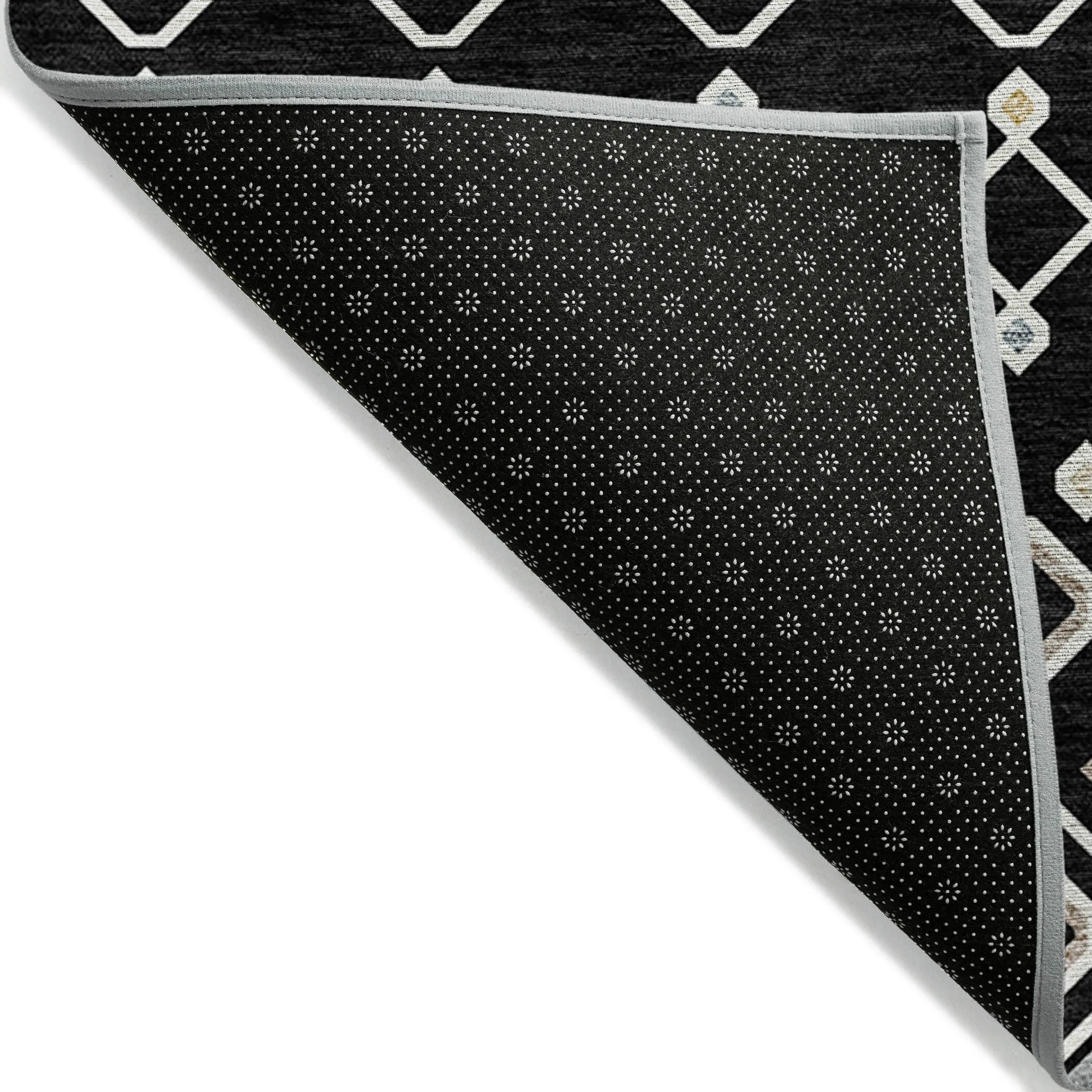 Machine Washable Indoor/ Outdoor Global Contempory Chantille Rug