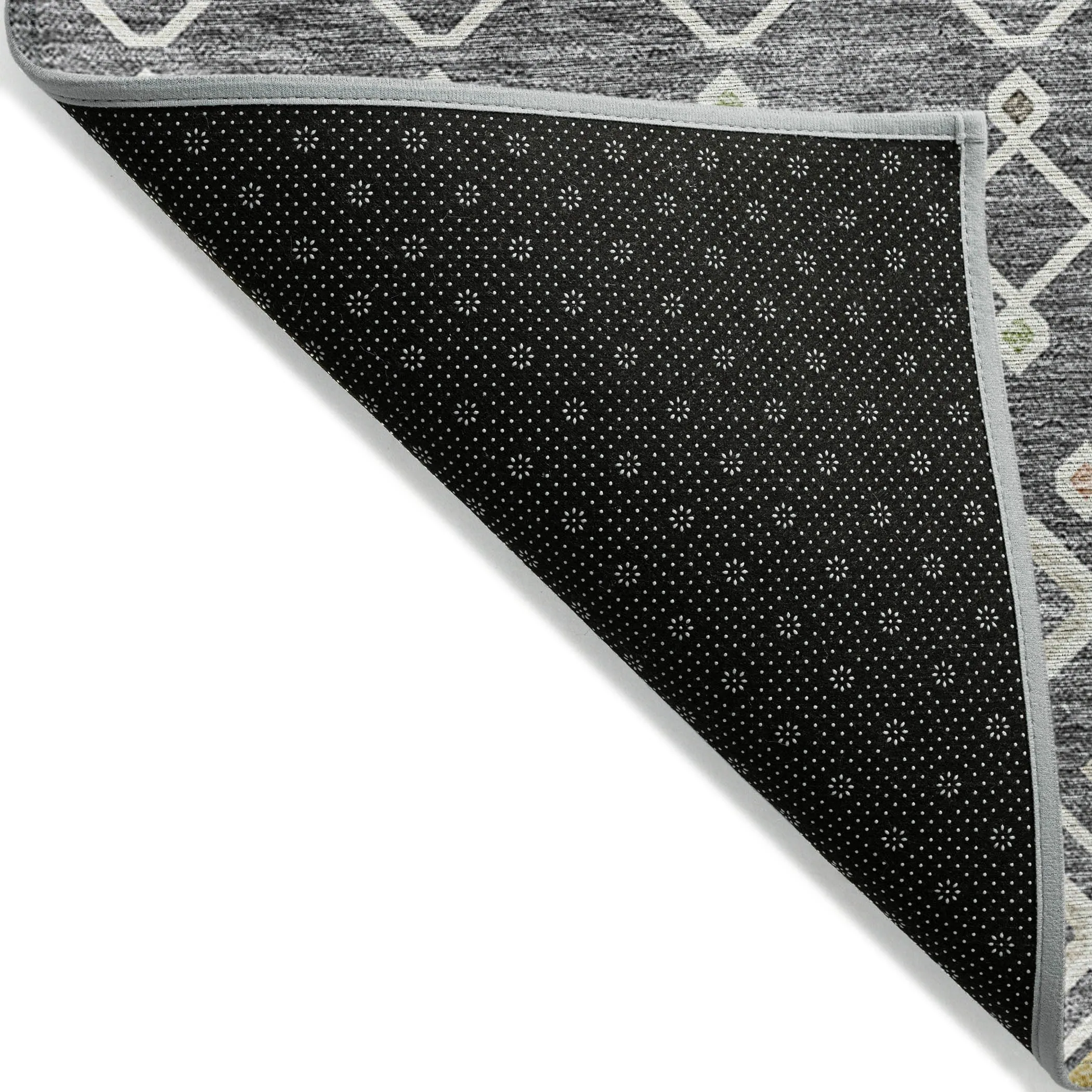 Machine Washable Indoor/ Outdoor Global Contempory Chantille Rug