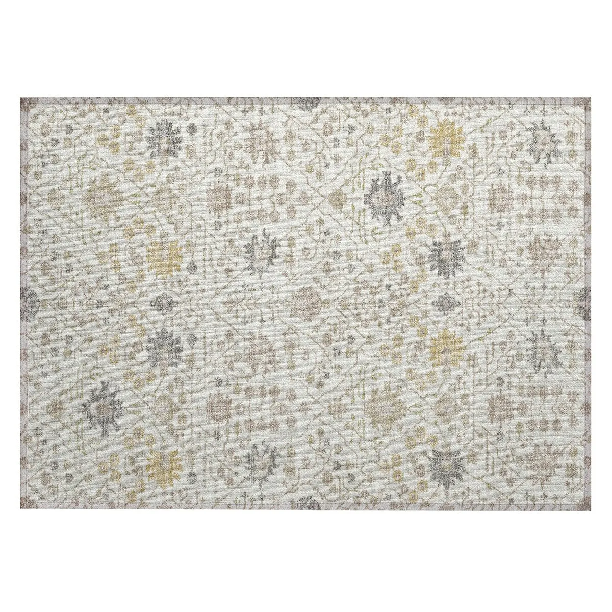 Machine Washable Indoor/ Outdoor Global Traditional Chantille Rug