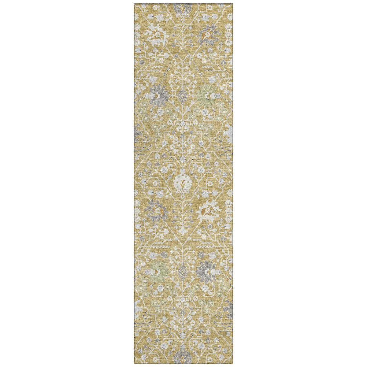Machine Washable Indoor/ Outdoor Global Traditional Chantille Rug