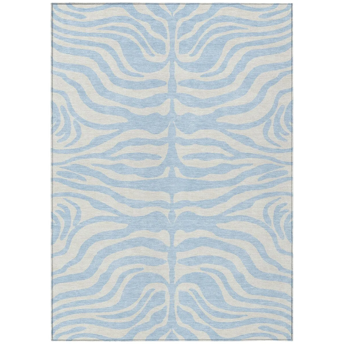 Machine Washable Indoor/ Outdoor Modern Animal Print Chantille Rug