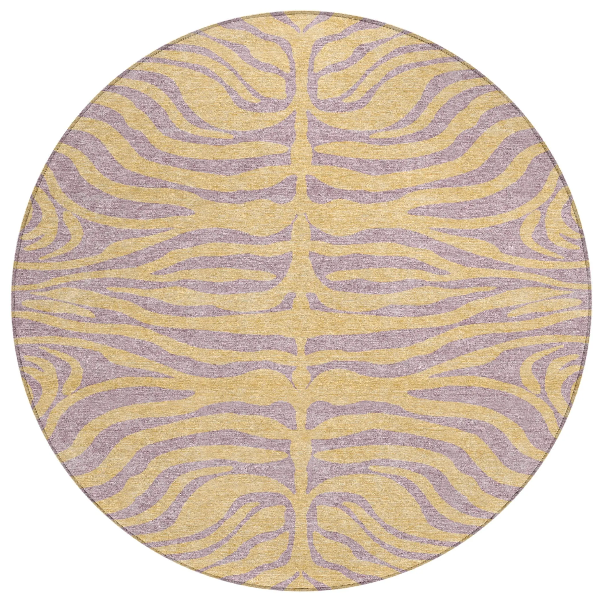 Machine Washable Indoor/ Outdoor Modern Animal Print Chantille Rug