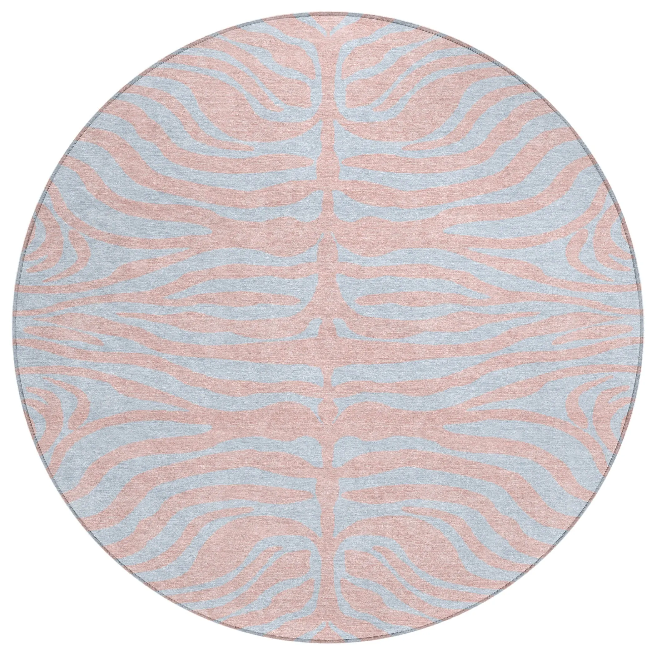 Machine Washable Indoor/ Outdoor Modern Animal Print Chantille Rug
