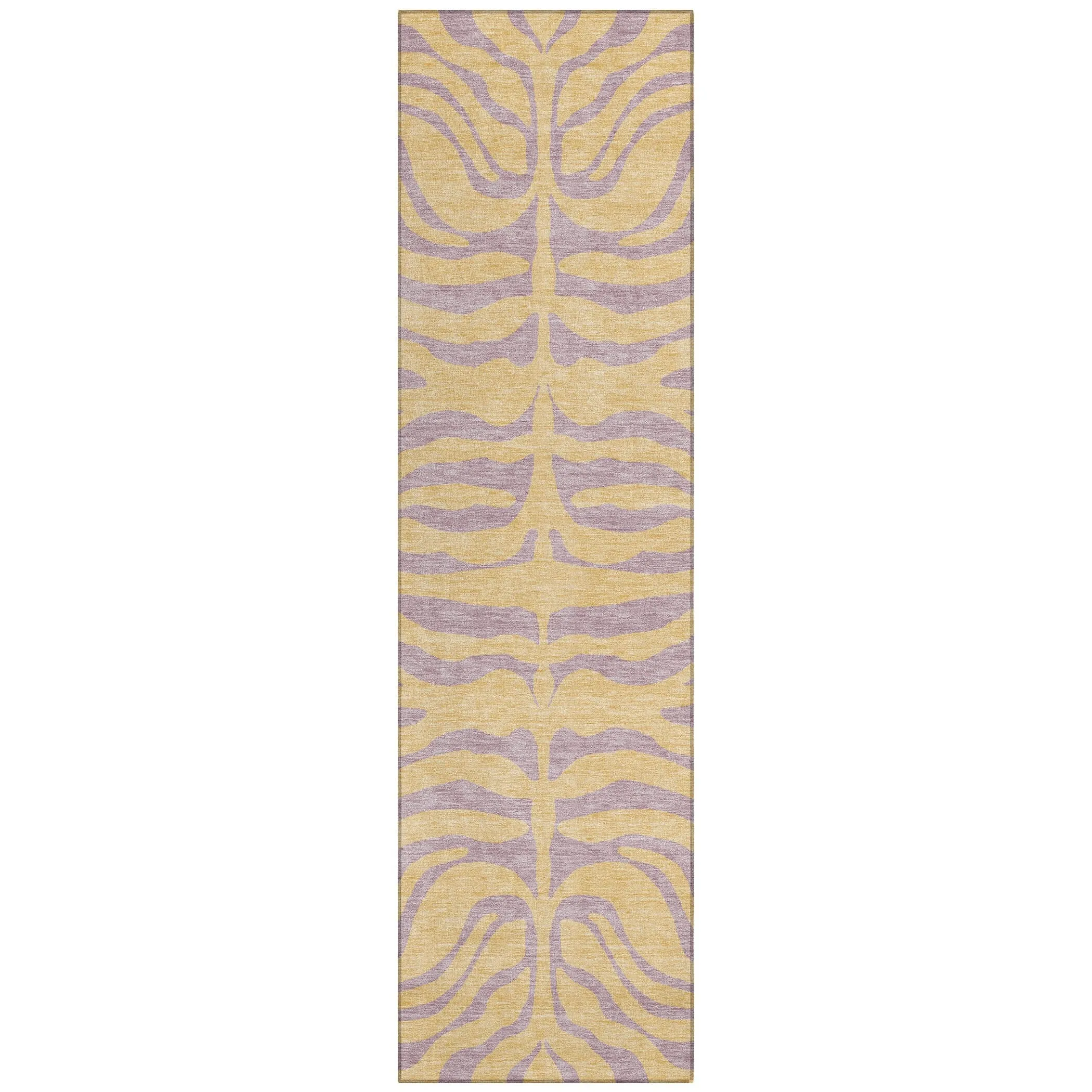 Machine Washable Indoor/ Outdoor Modern Animal Print Chantille Rug