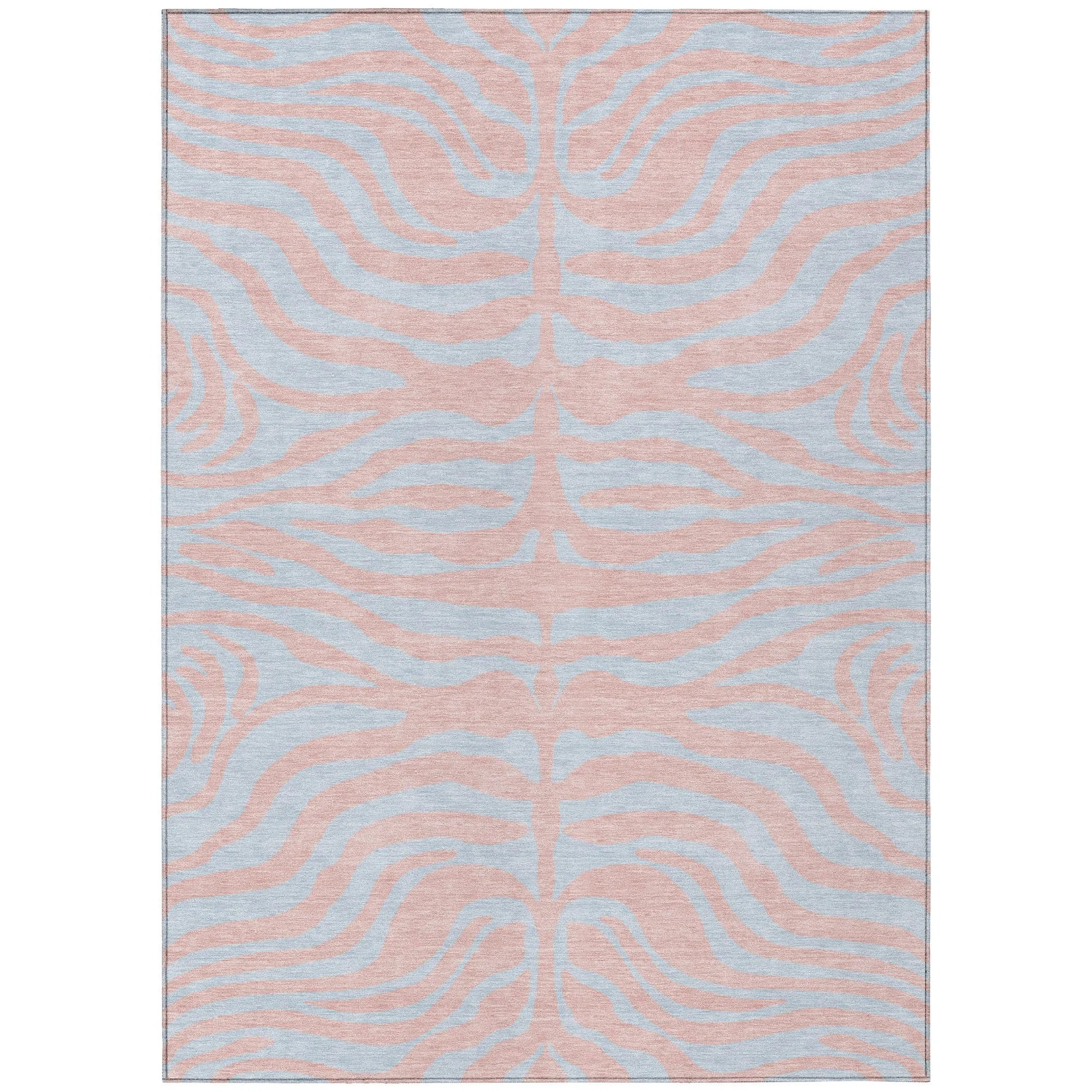 Machine Washable Indoor/ Outdoor Modern Animal Print Chantille Rug
