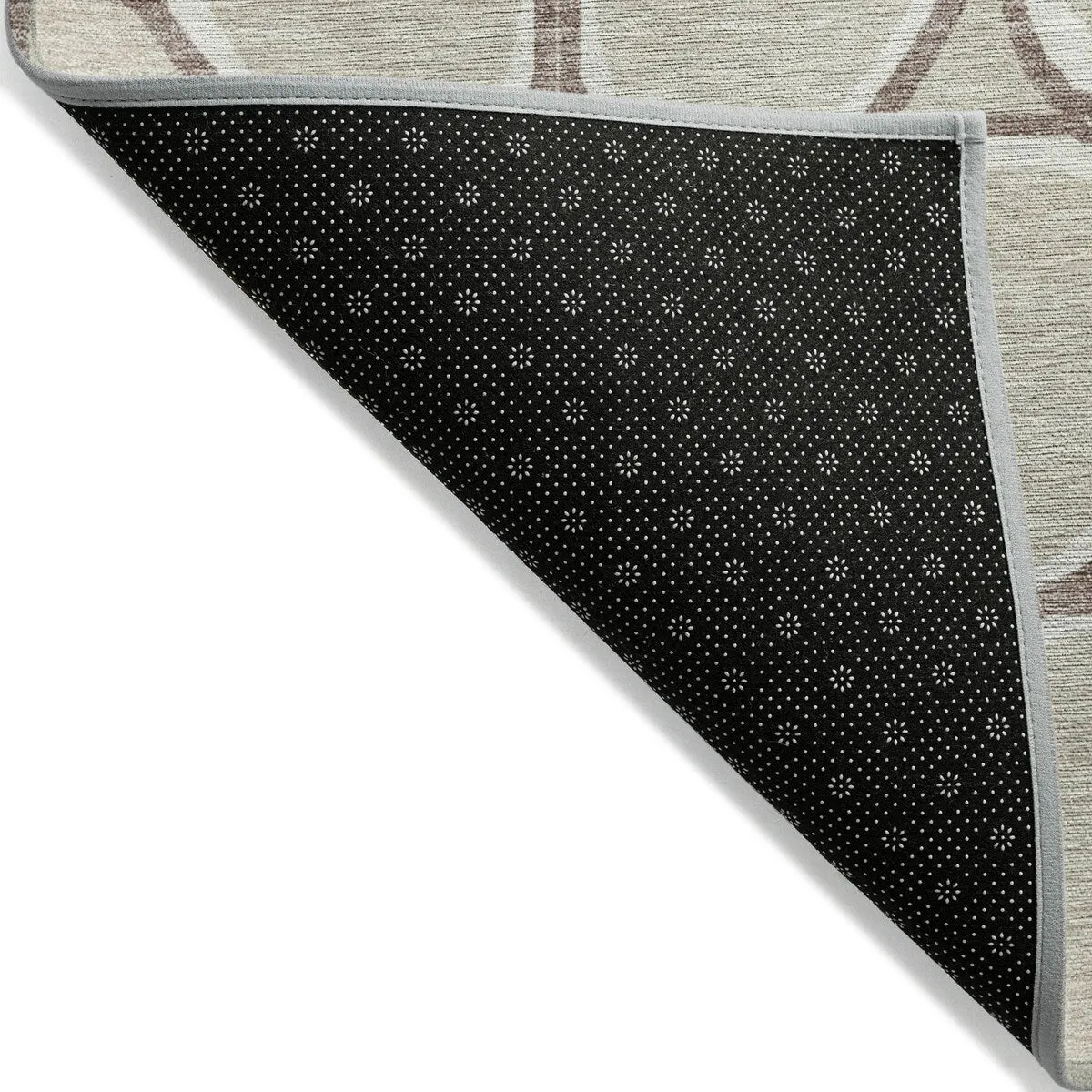 Machine Washable Indoor/ Outdoor Modern Bubbles Chantille Rug