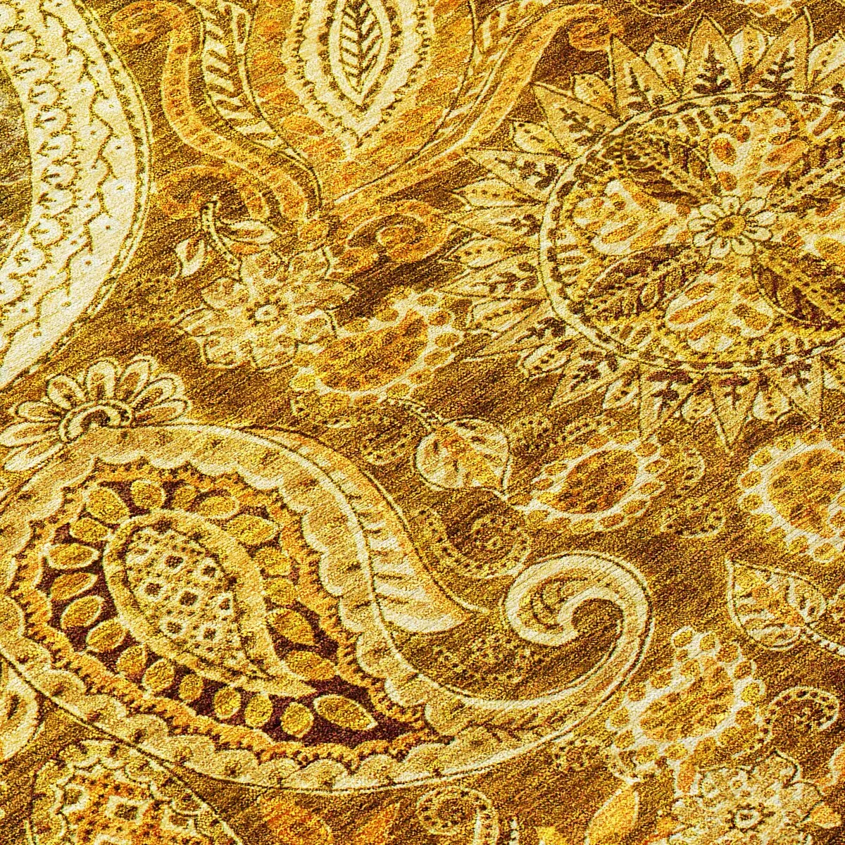 Machine Washable Indoor/ Outdoor Modern Paisley Chantille Rug