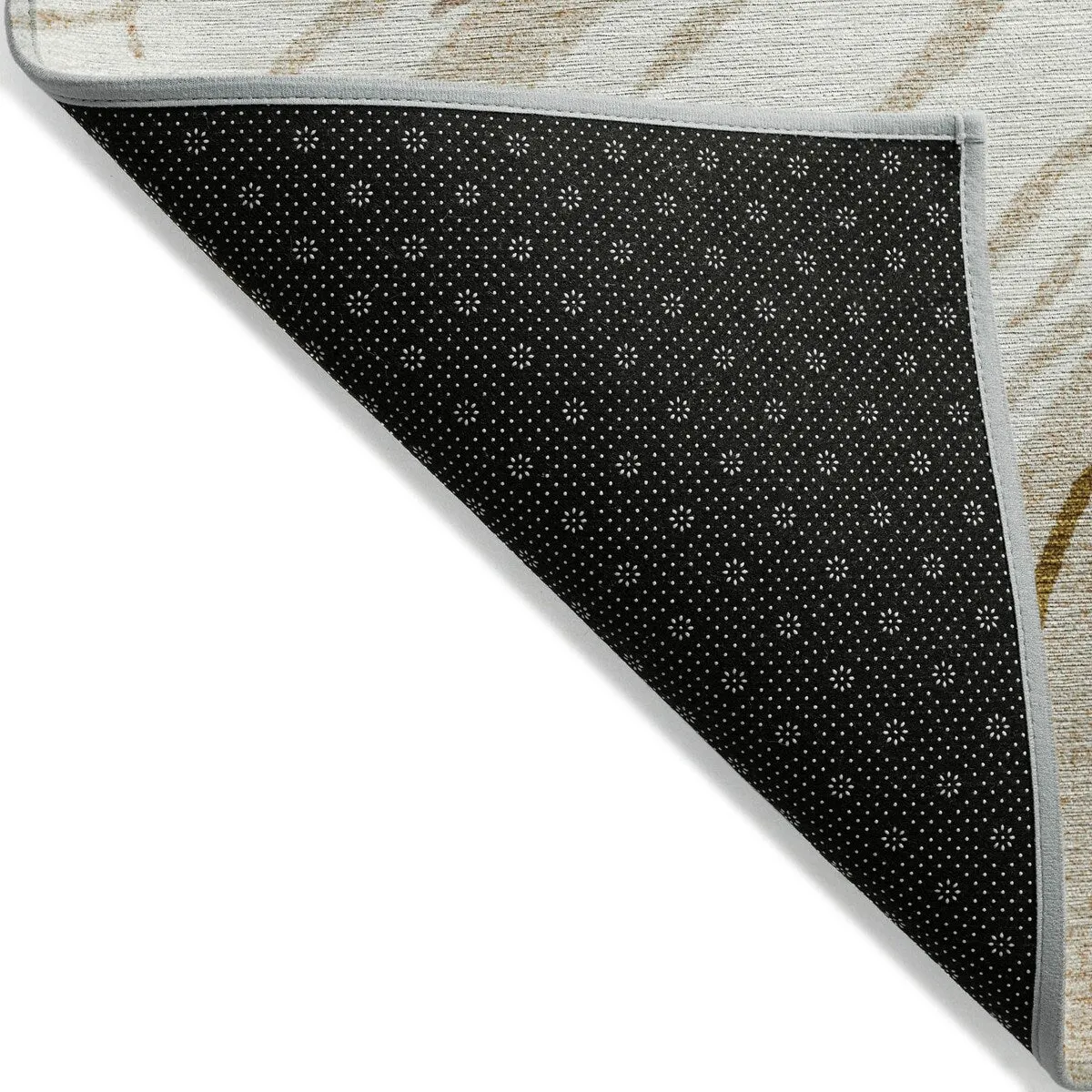 Machine Washable Indoor/ Outdoor Modern Wave Chantille Rug