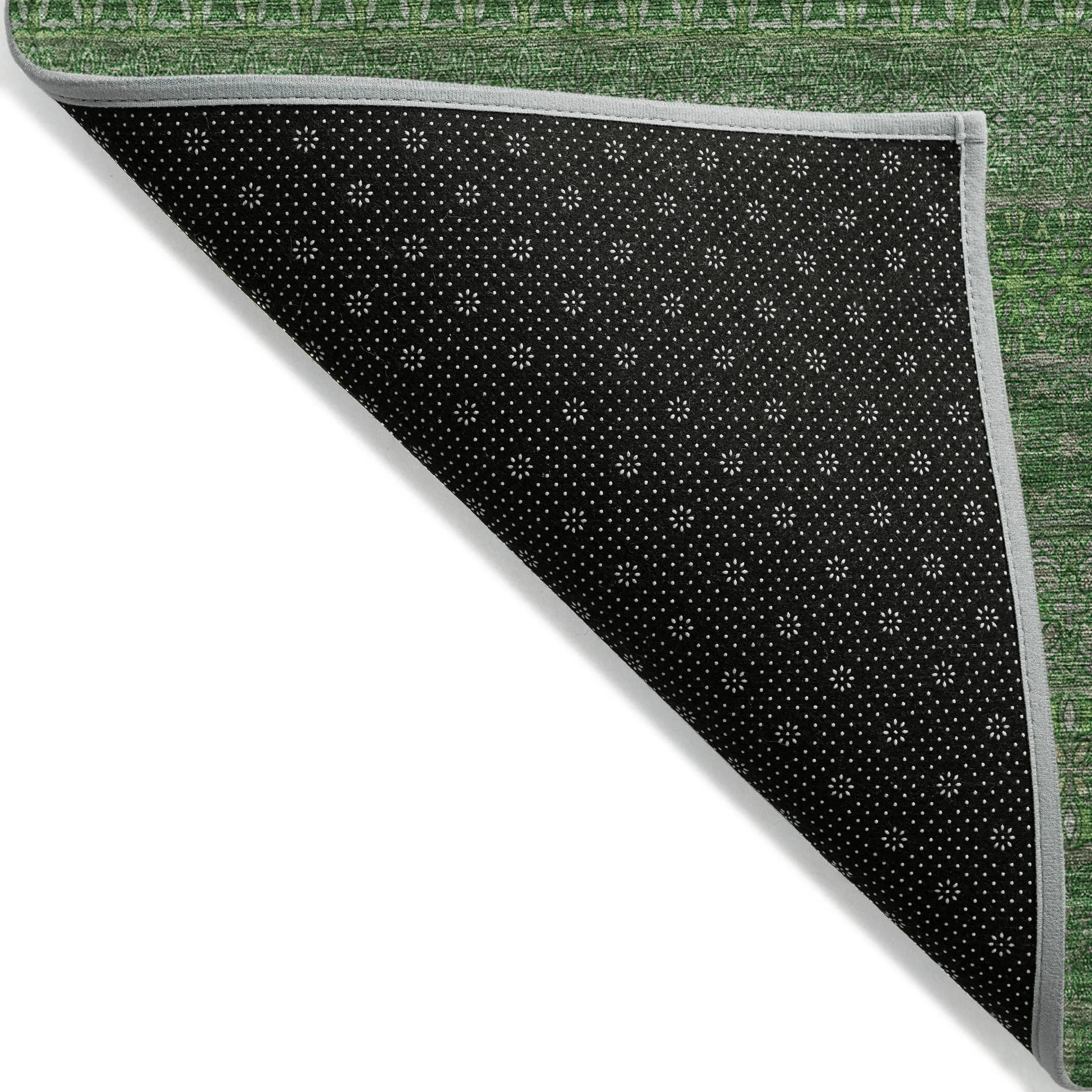 Machine Washable Indoor/ Outdoor Moroccan Stripes Chantille Rug