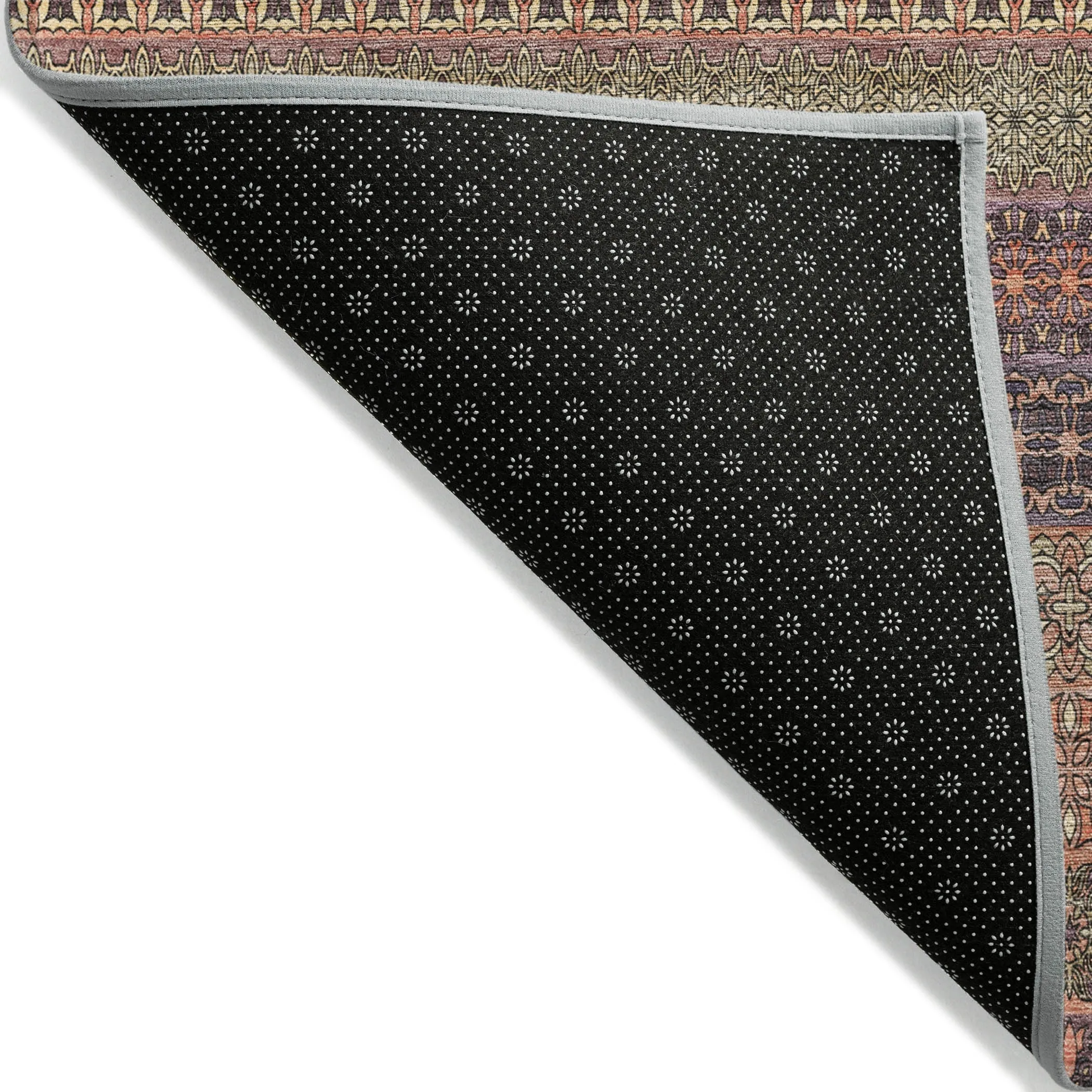 Machine Washable Indoor/ Outdoor Moroccan Stripes Chantille Rug