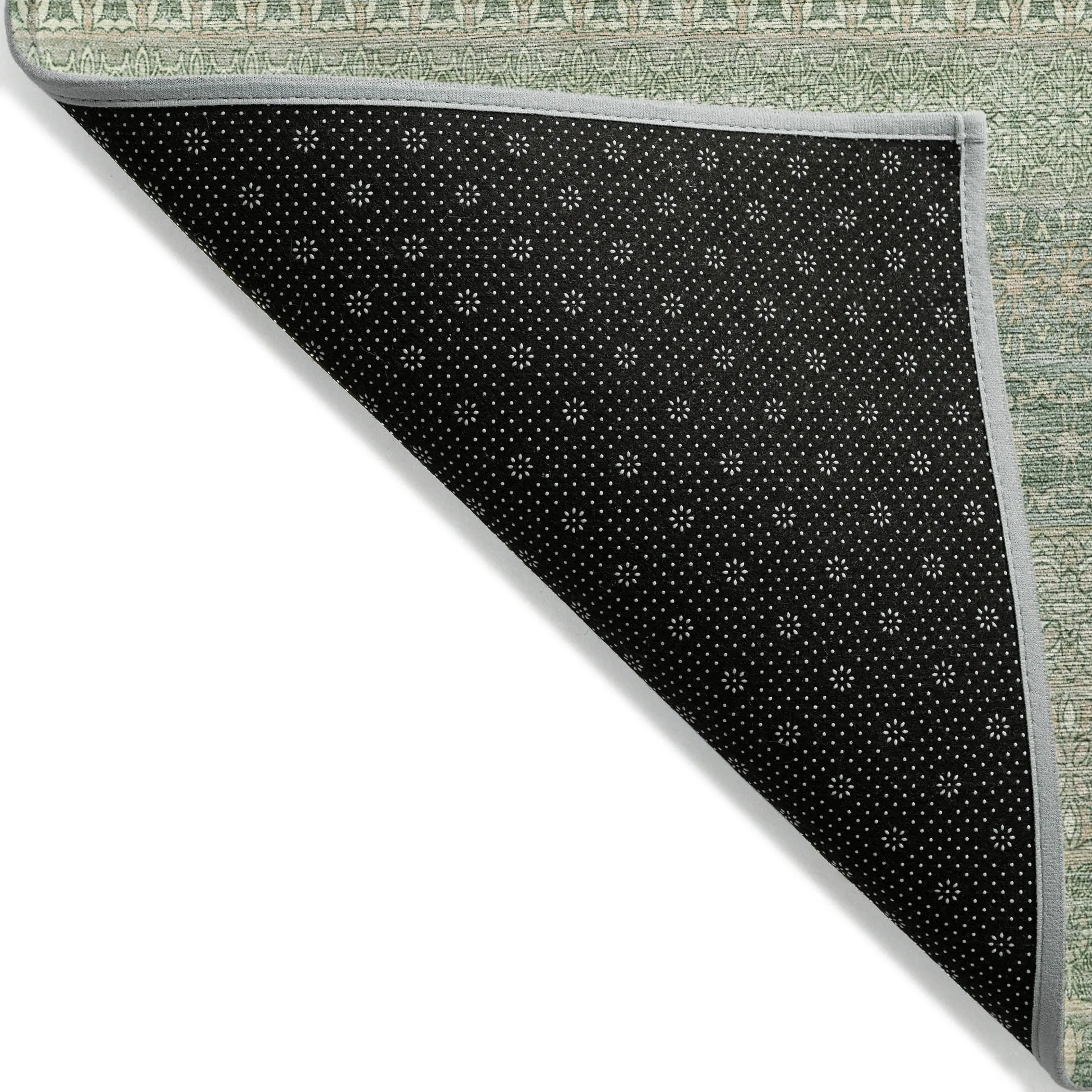 Machine Washable Indoor/ Outdoor Moroccan Stripes Chantille Rug