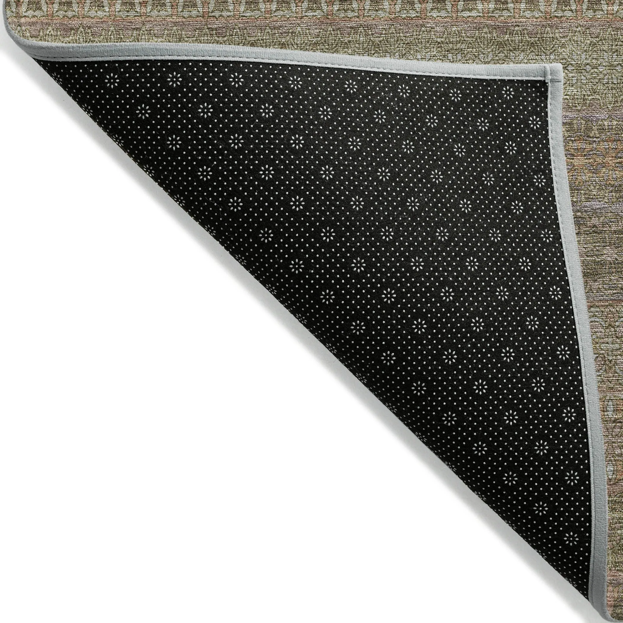 Machine Washable Indoor/ Outdoor Moroccan Stripes Chantille Rug