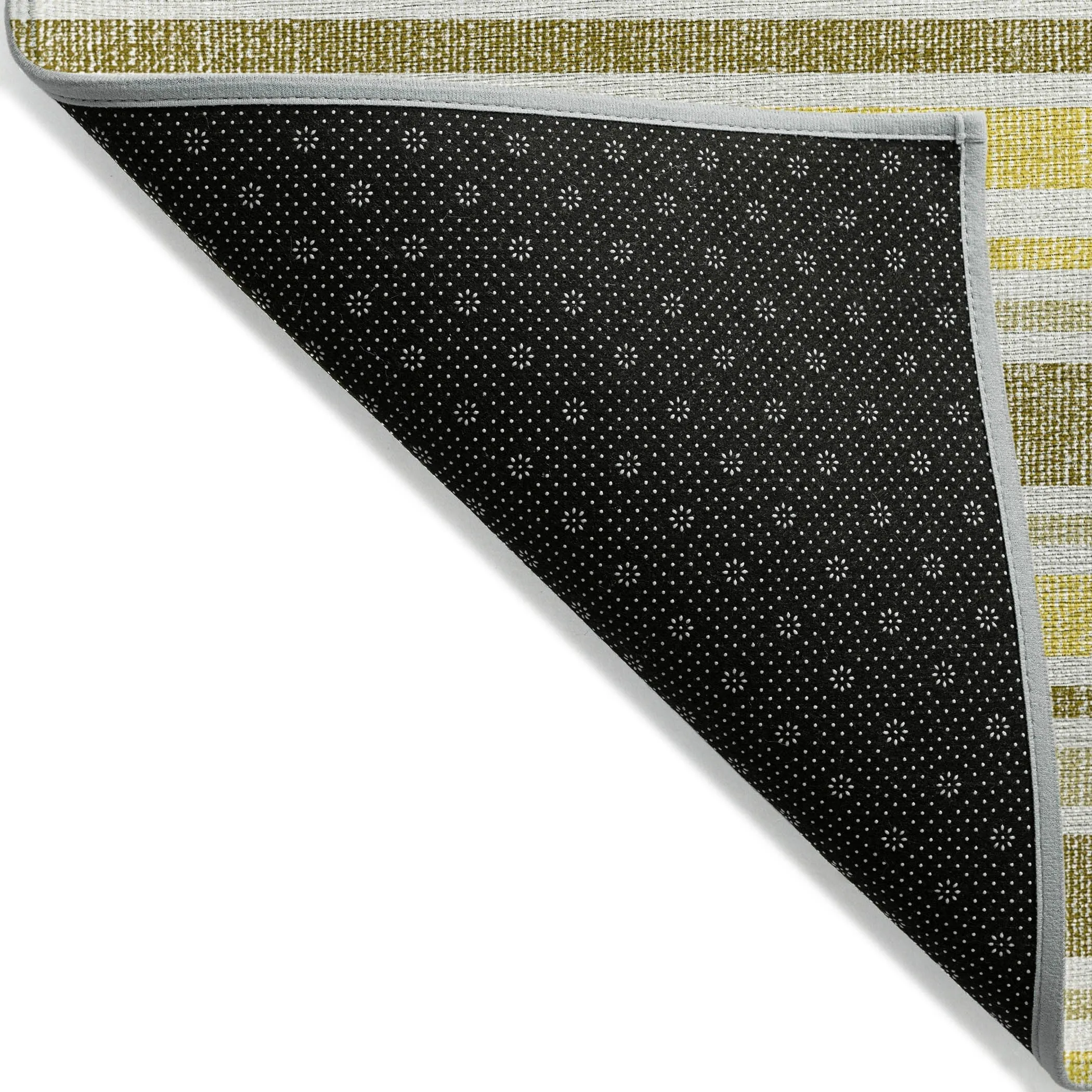 Machine Washable Indoor/ Outdoor Multi Cabana Stripe Chantille Rug