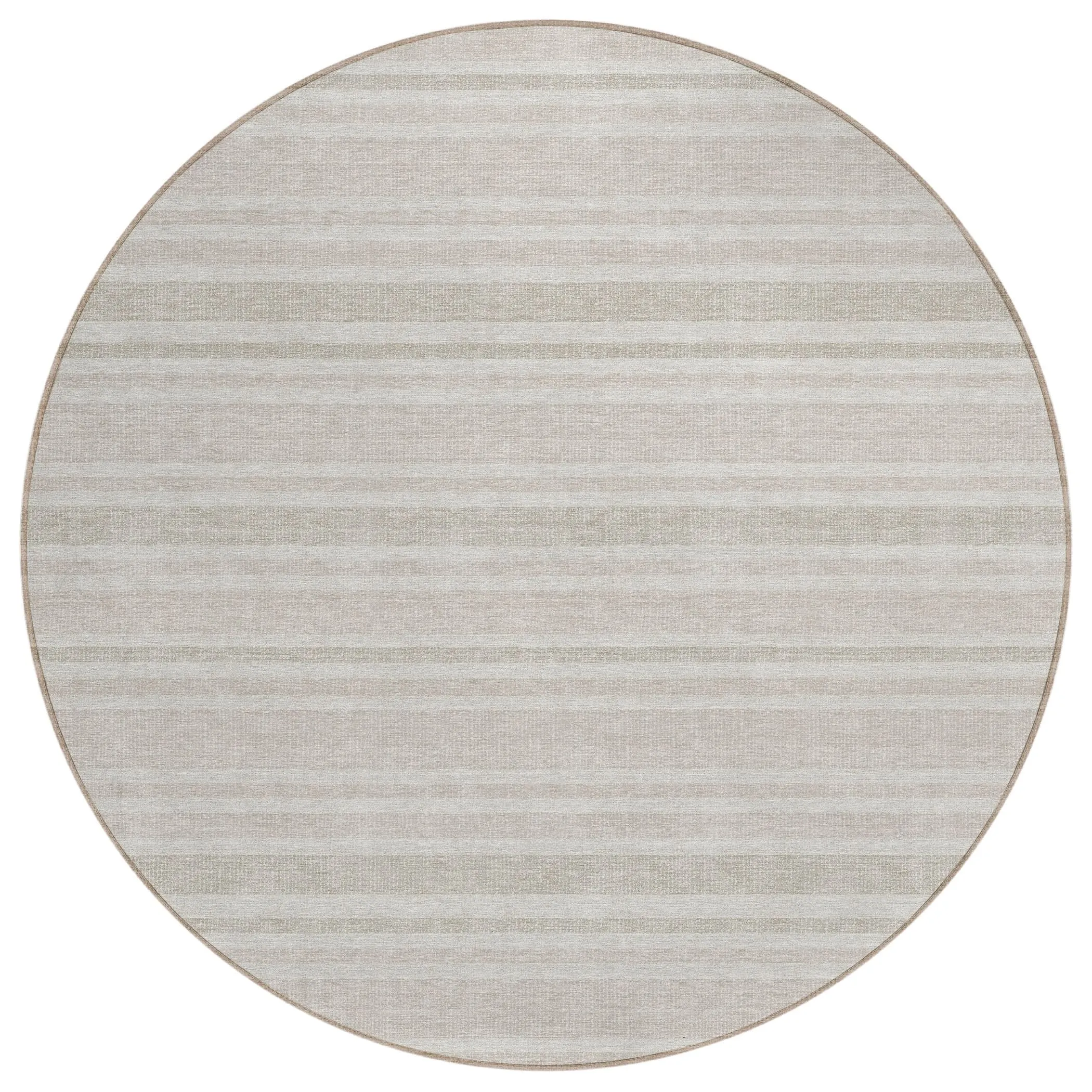 Machine Washable Indoor/ Outdoor Multi Cabana Stripe Chantille Rug