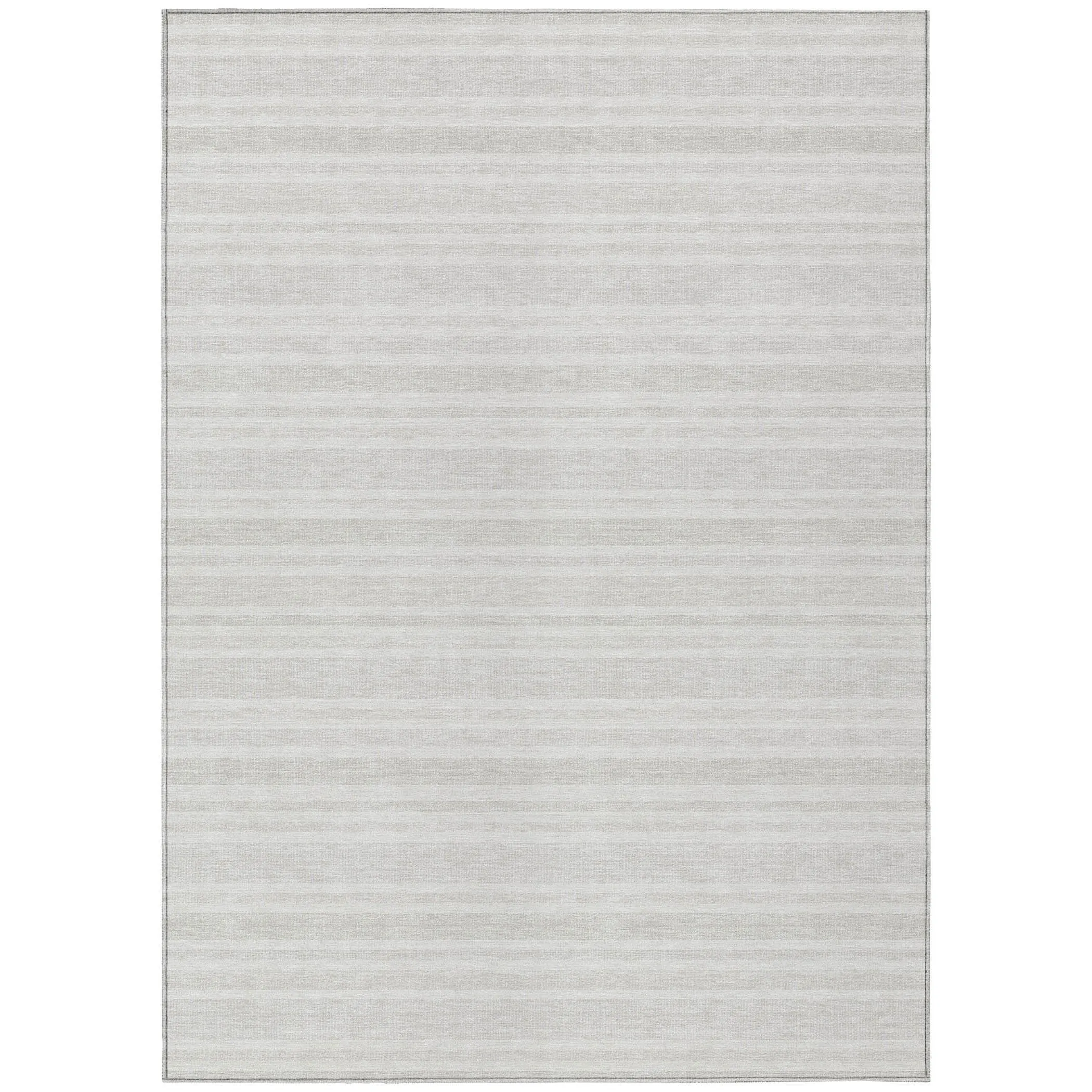 Machine Washable Indoor/ Outdoor Multi Cabana Stripe Chantille Rug