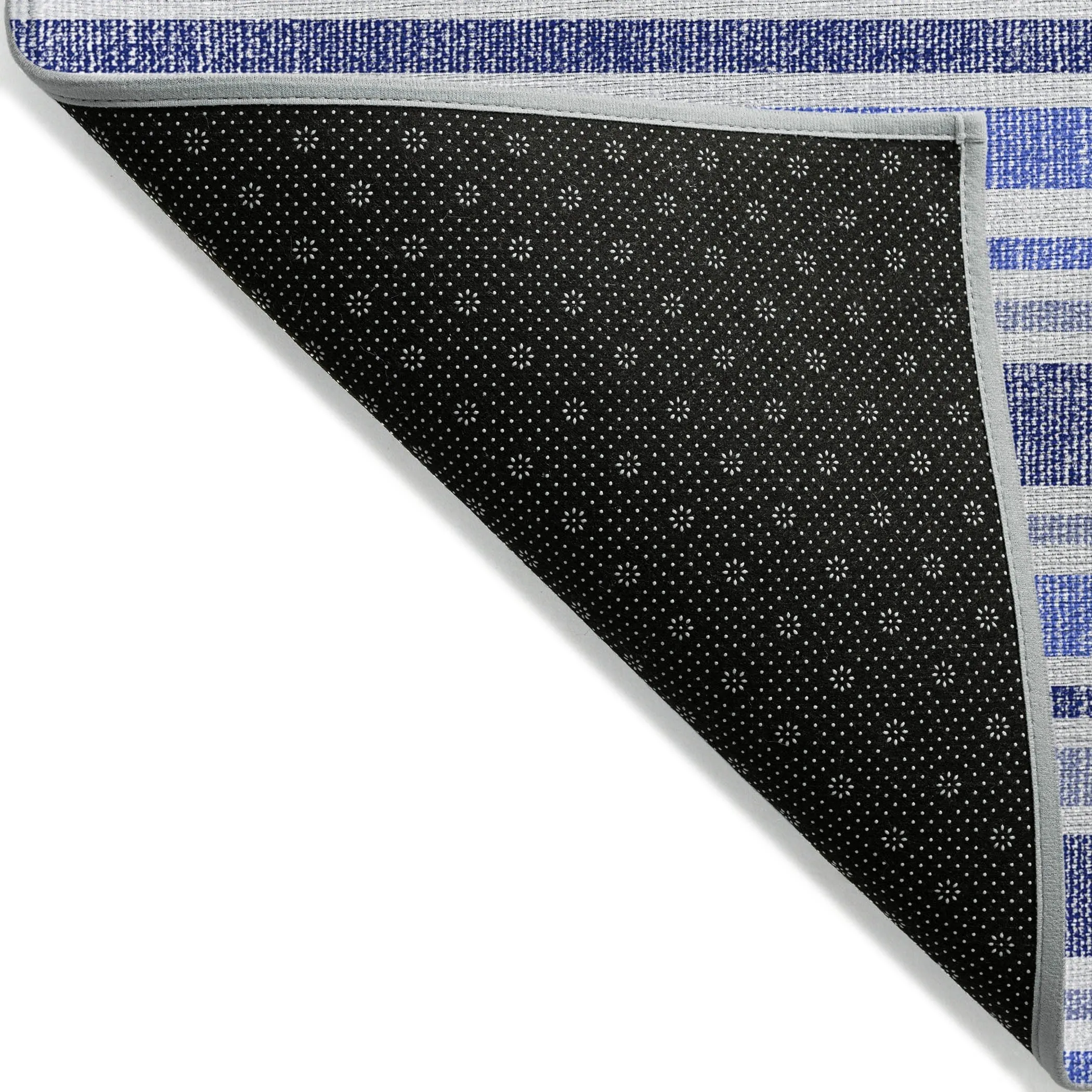 Machine Washable Indoor/ Outdoor Multi Cabana Stripe Chantille Rug