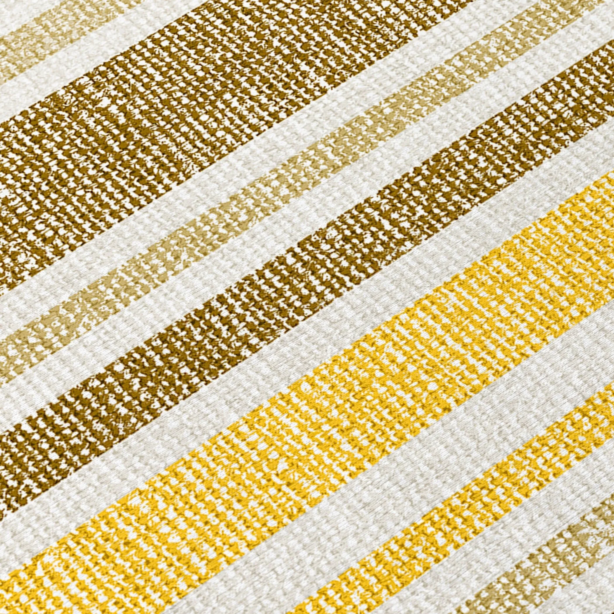 Machine Washable Indoor/ Outdoor Multi Cabana Stripe Chantille Rug