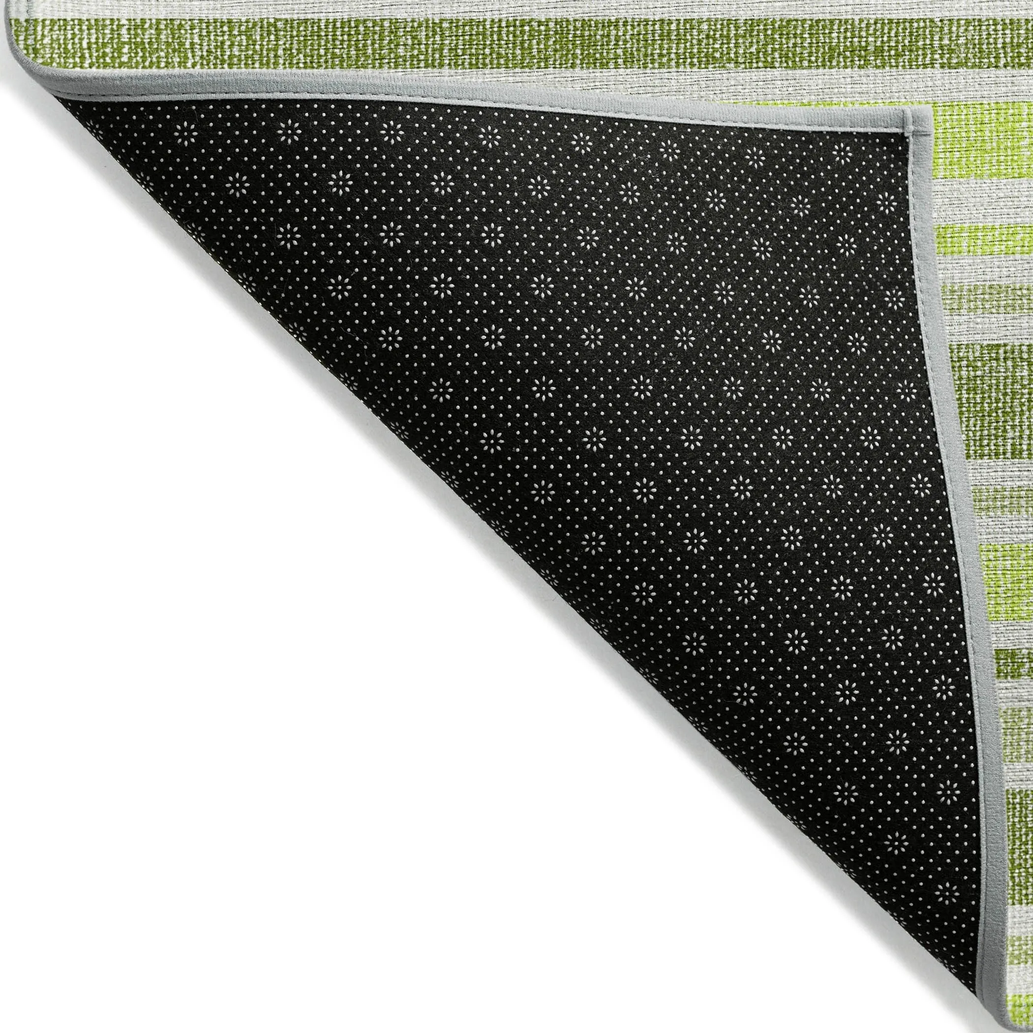 Machine Washable Indoor/ Outdoor Multi Cabana Stripe Chantille Rug