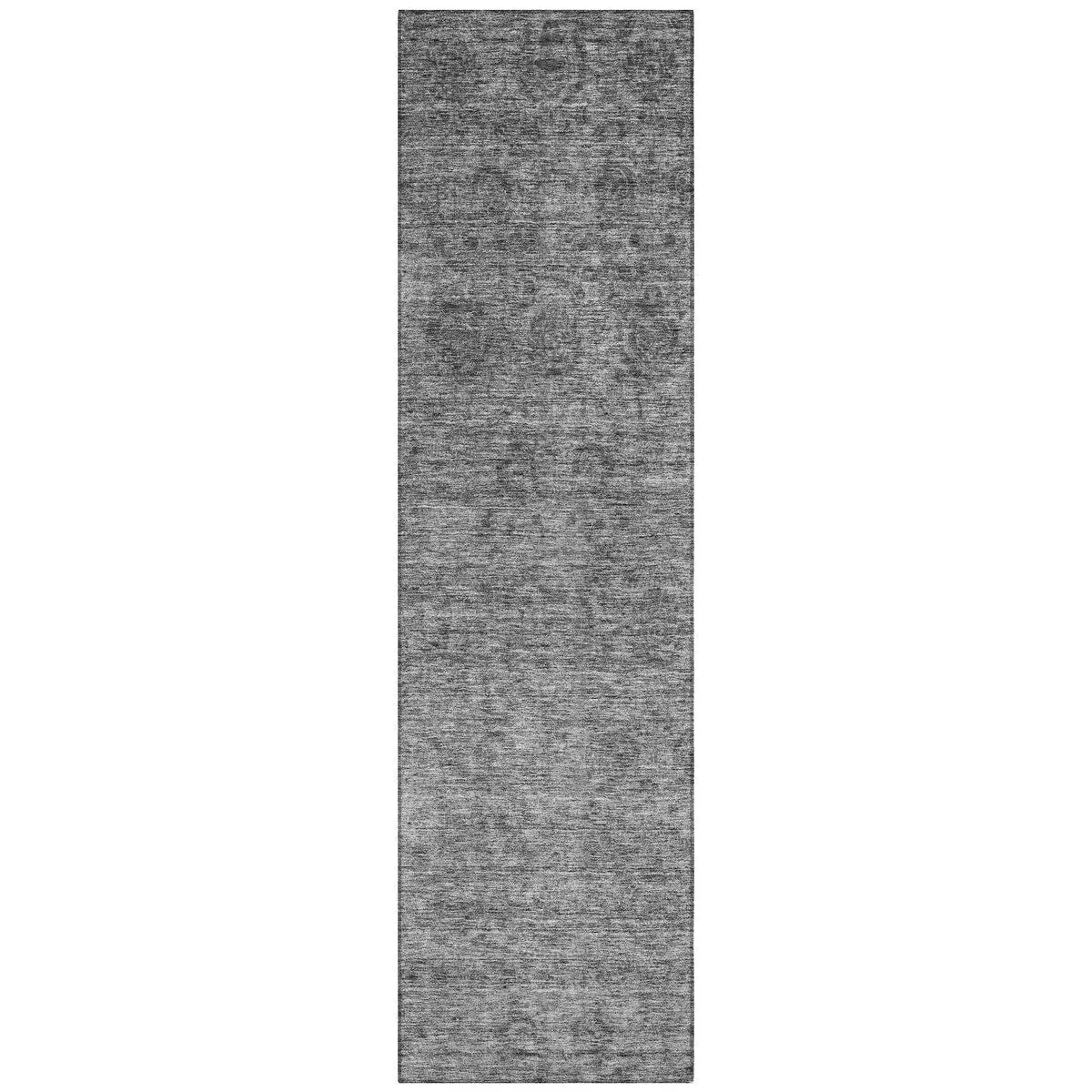 Machine Washable Indoor/ Outdoor Ombre Damask Chantille Rug