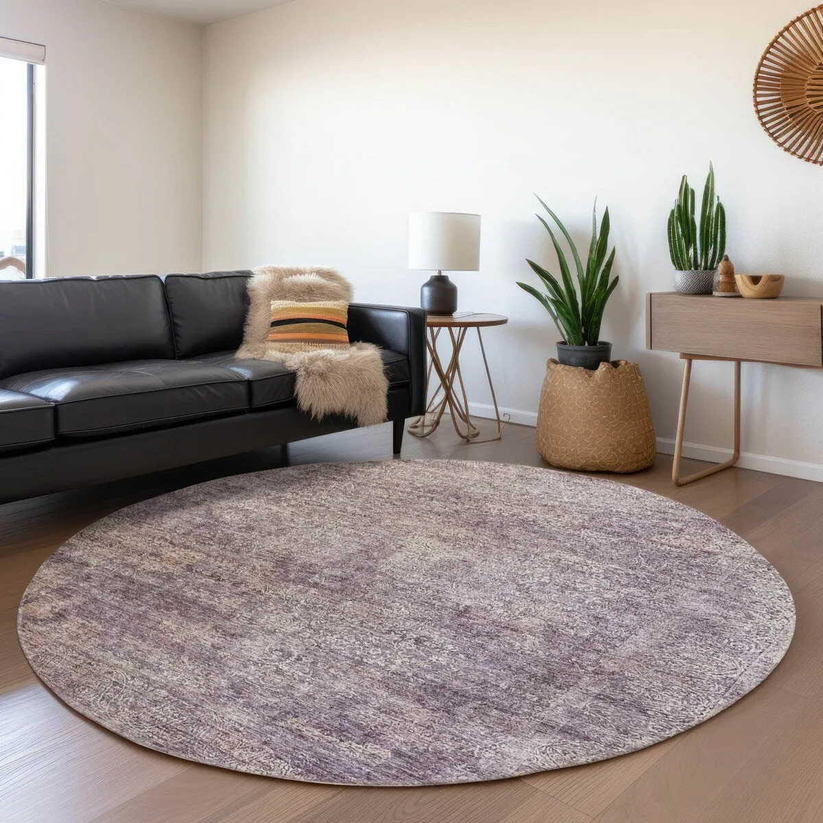 Machine Washable Indoor/ Outdoor Ombre Paisley Chantille Rug