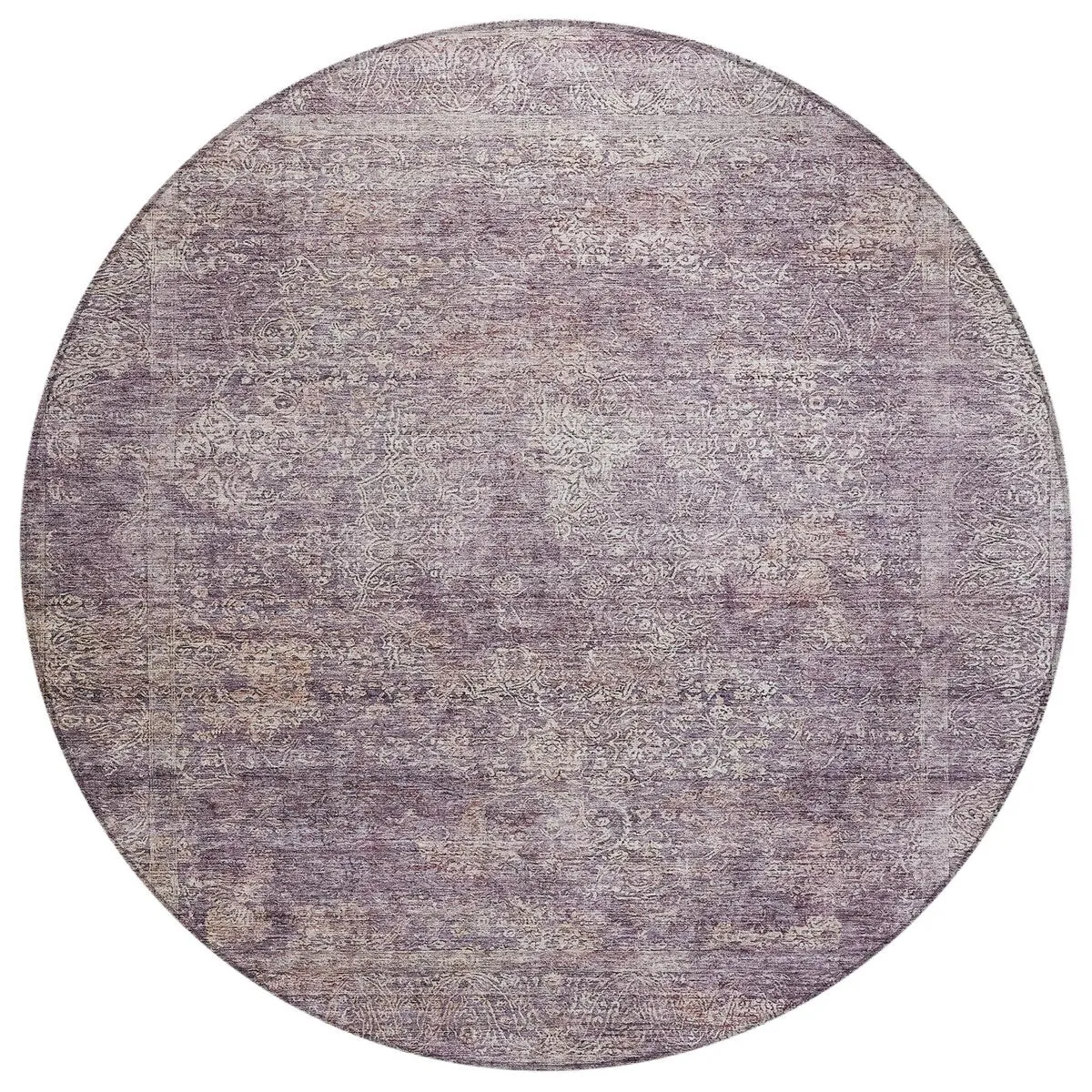 Machine Washable Indoor/ Outdoor Ombre Paisley Chantille Rug
