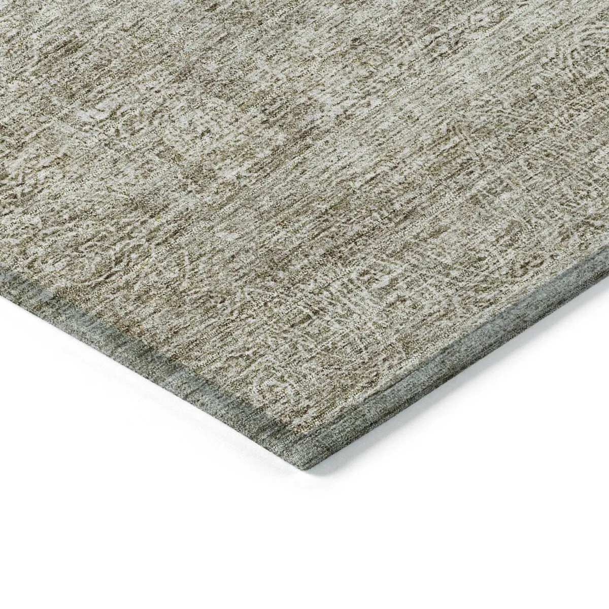 Machine Washable Indoor/ Outdoor Ombre Paisley Chantille Rug