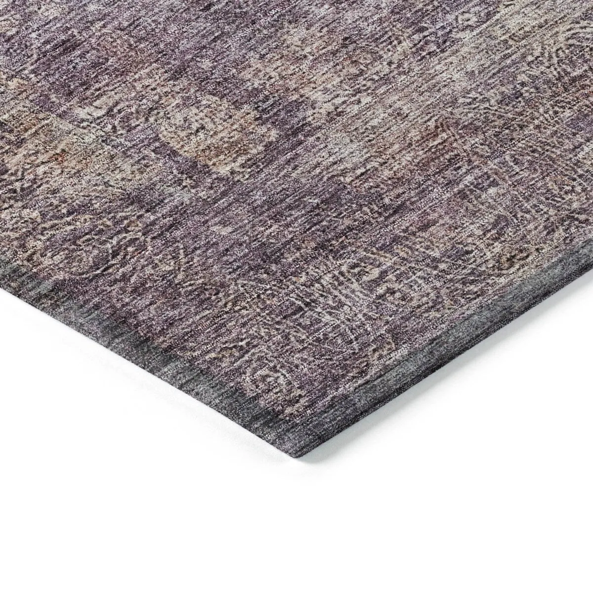 Machine Washable Indoor/ Outdoor Ombre Paisley Chantille Rug