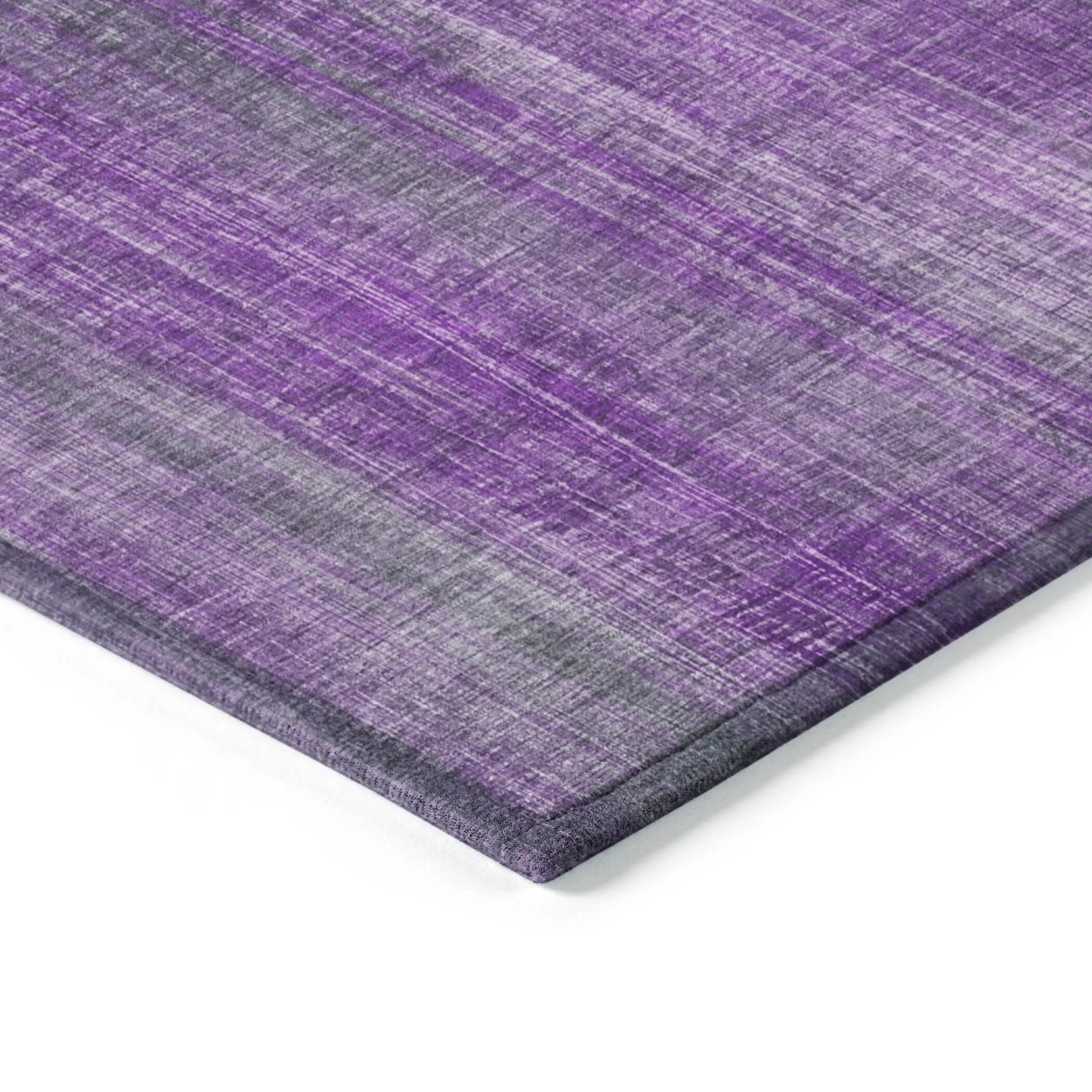 Machine Washable Indoor/ Outdoor Ombre Solid Chantille Rug