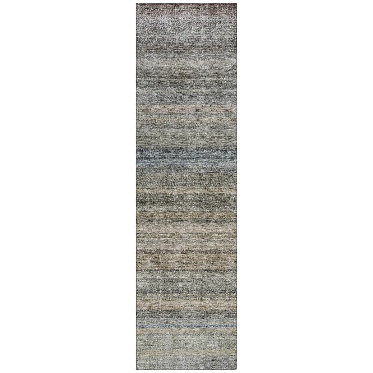 Machine Washable Indoor/ Outdoor Ombre Solid Chantille Rug