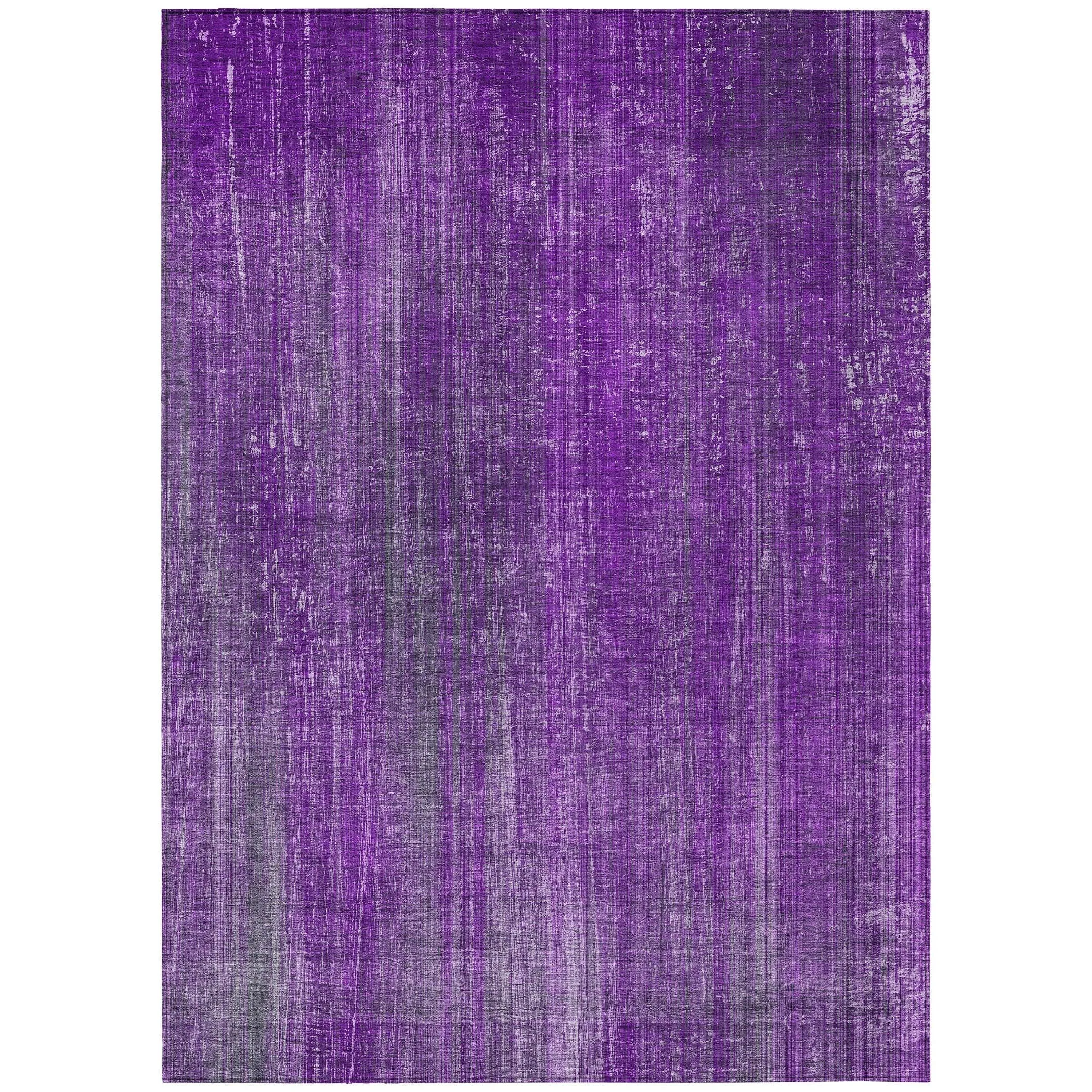 Machine Washable Indoor/ Outdoor Ombre Solid Chantille Rug