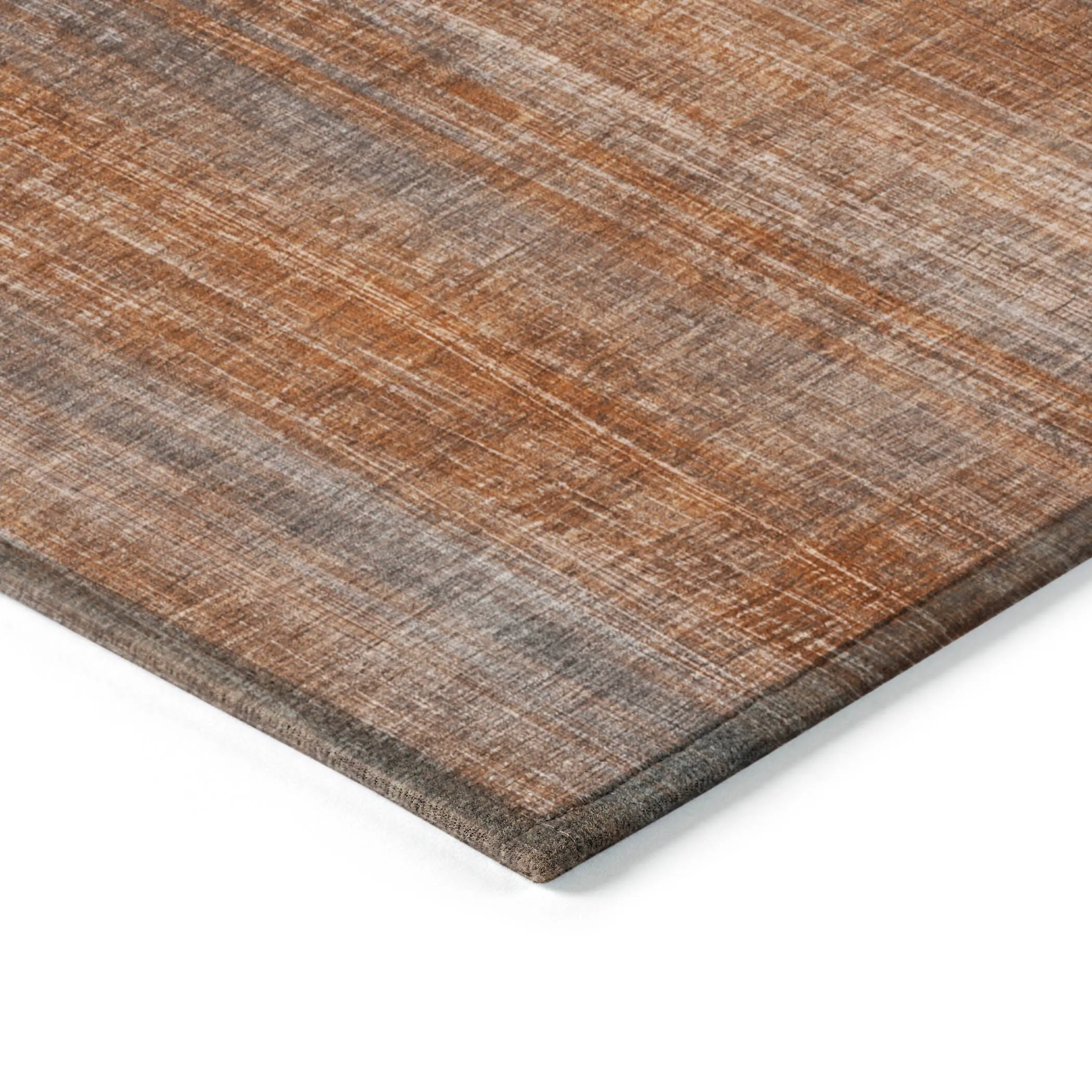 Machine Washable Indoor/ Outdoor Ombre Solid Chantille Rug