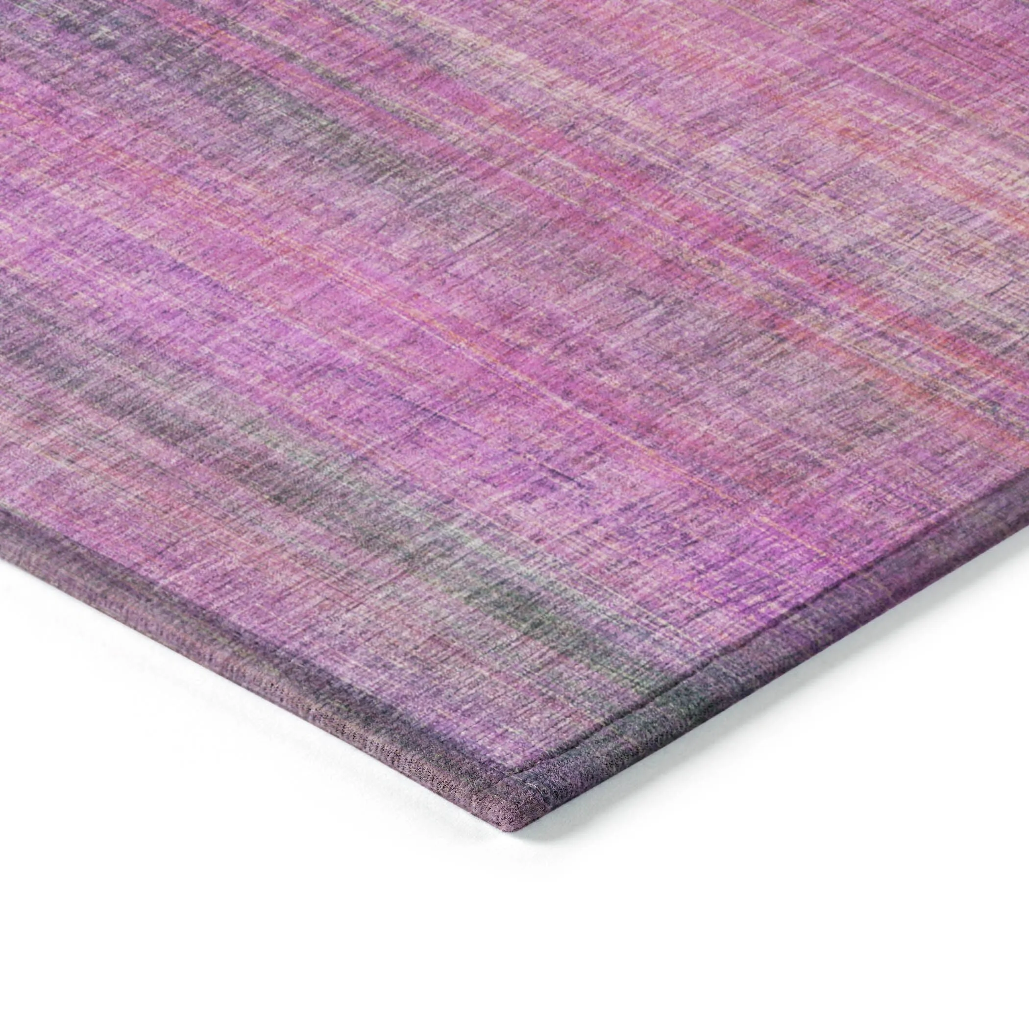 Machine Washable Indoor/ Outdoor Ombre Solid Chantille Rug