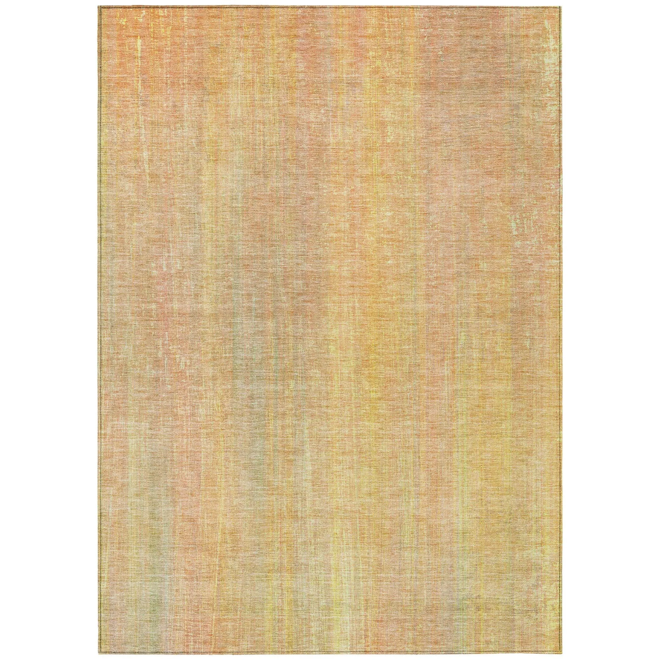 Machine Washable Indoor/ Outdoor Ombre Solid Chantille Rug