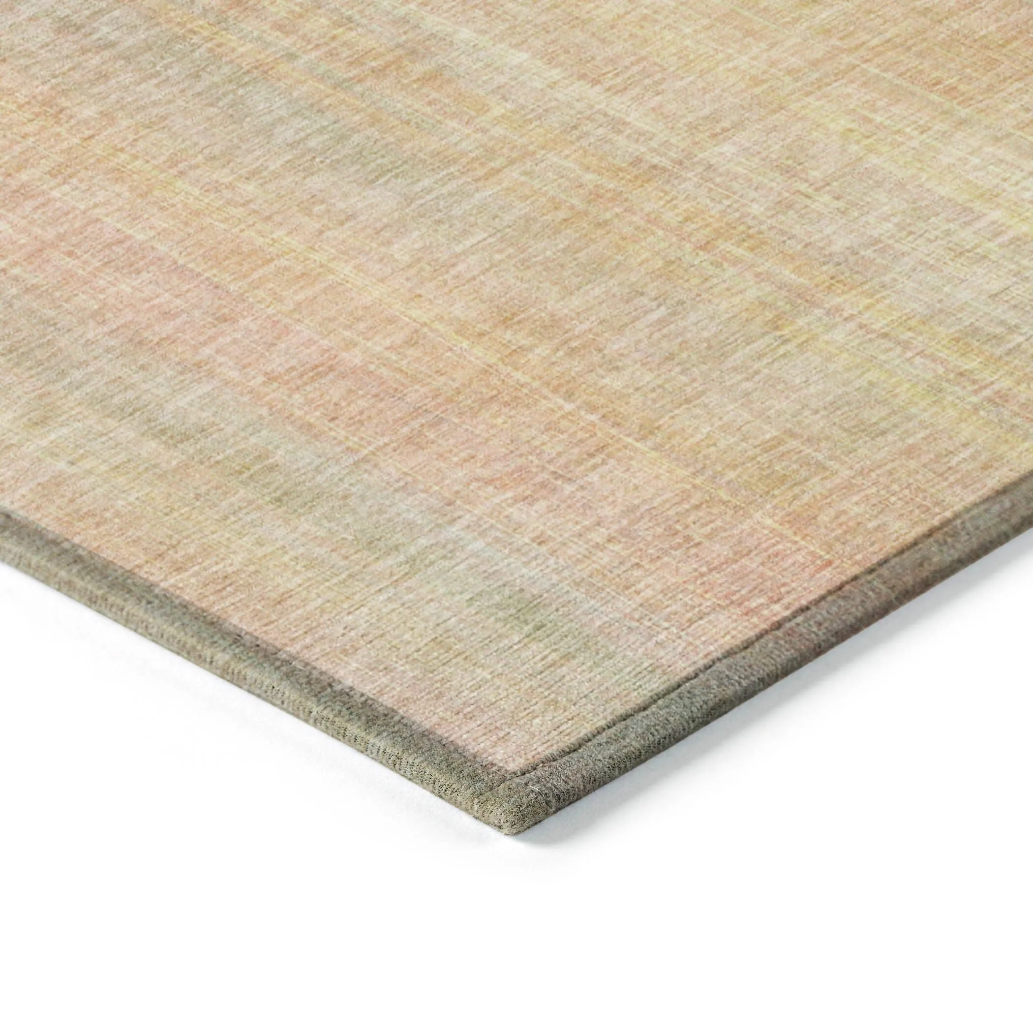 Machine Washable Indoor/ Outdoor Ombre Solid Chantille Rug