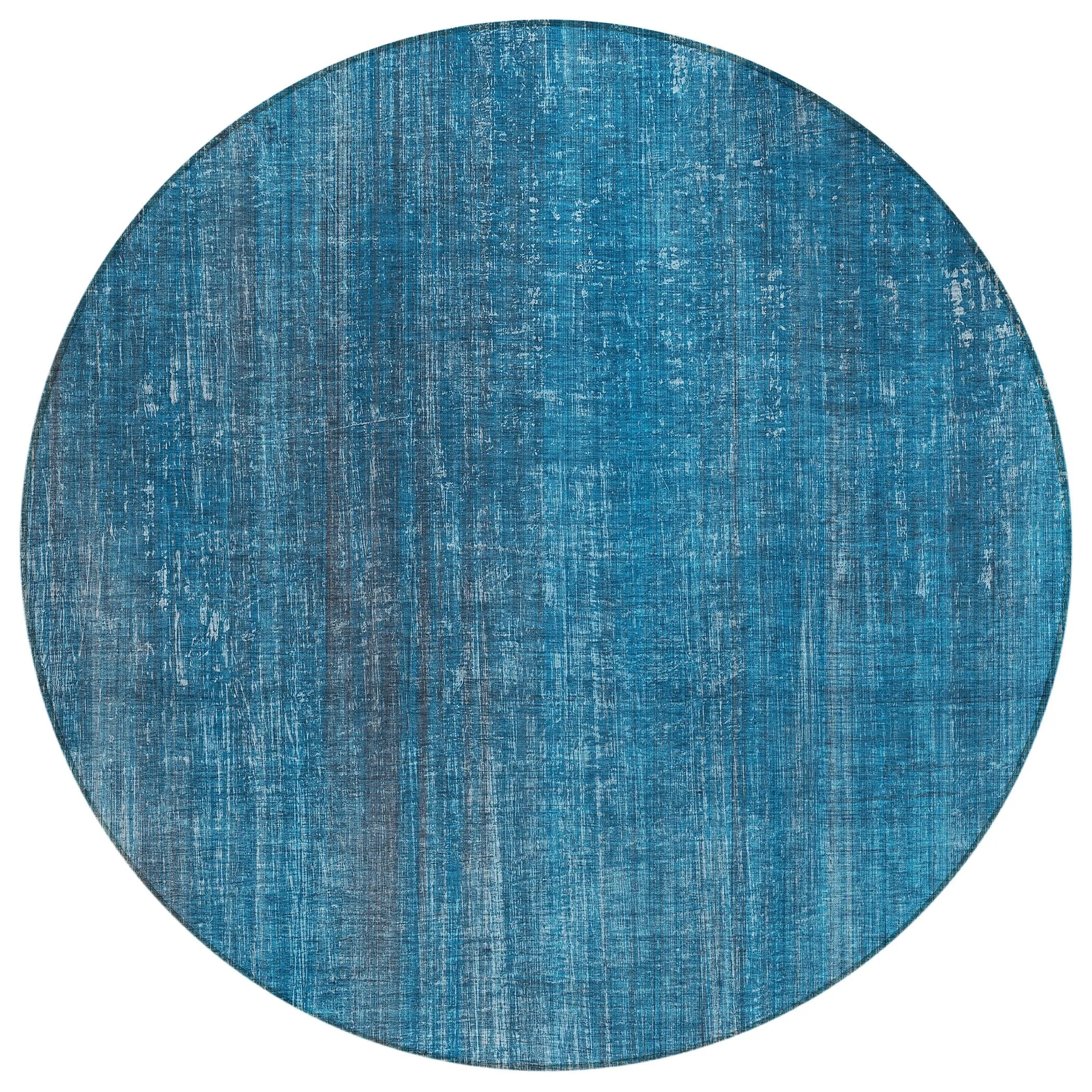 Machine Washable Indoor/ Outdoor Ombre Solid Chantille Rug