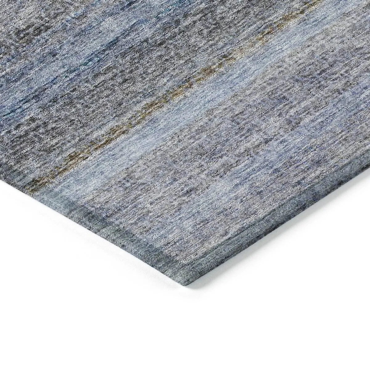 Machine Washable Indoor/ Outdoor Ombre Solid Chantille Rug