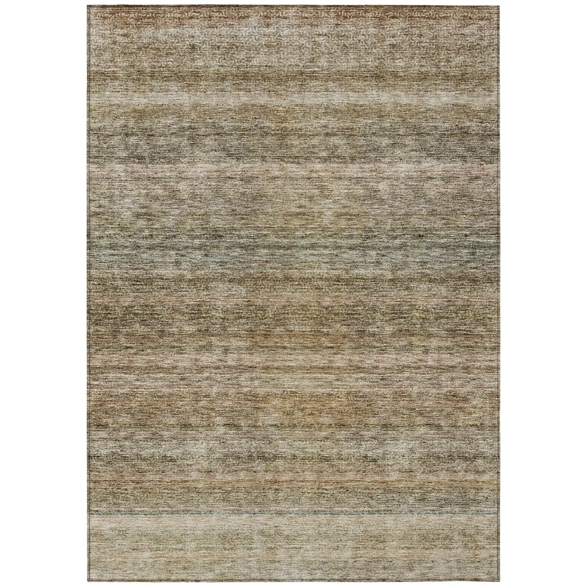 Machine Washable Indoor/ Outdoor Ombre Solid Chantille Rug