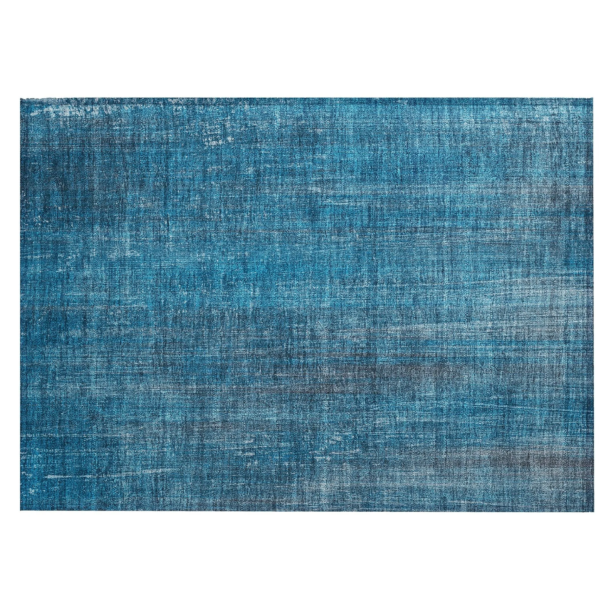 Machine Washable Indoor/ Outdoor Ombre Solid Chantille Rug