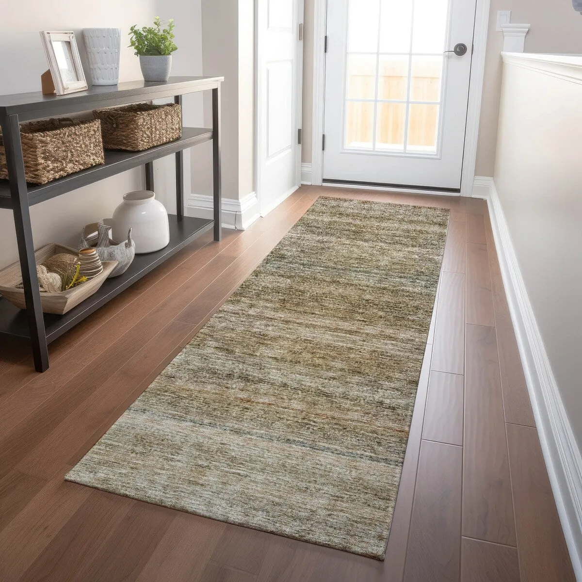 Machine Washable Indoor/ Outdoor Ombre Solid Chantille Rug
