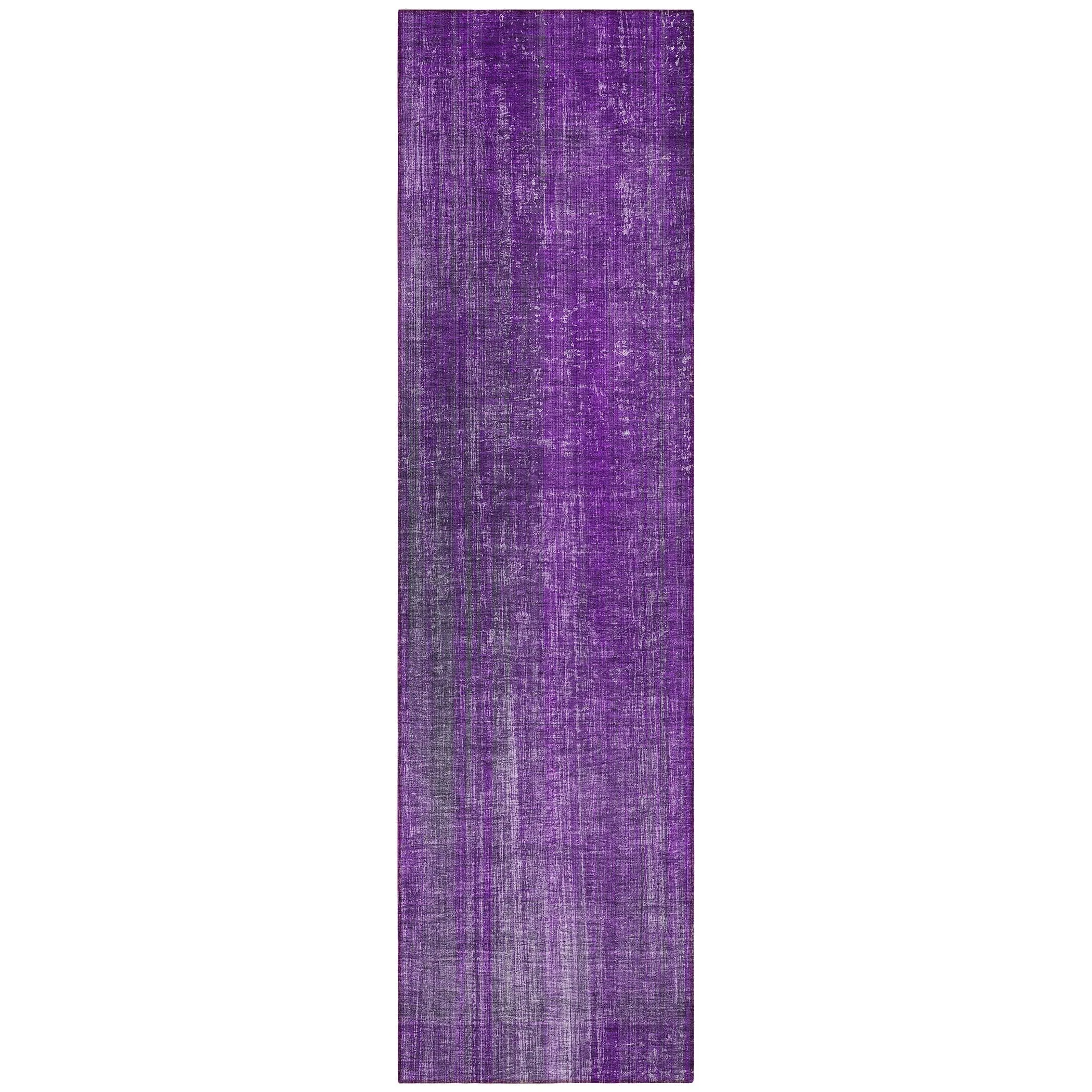 Machine Washable Indoor/ Outdoor Ombre Solid Chantille Rug