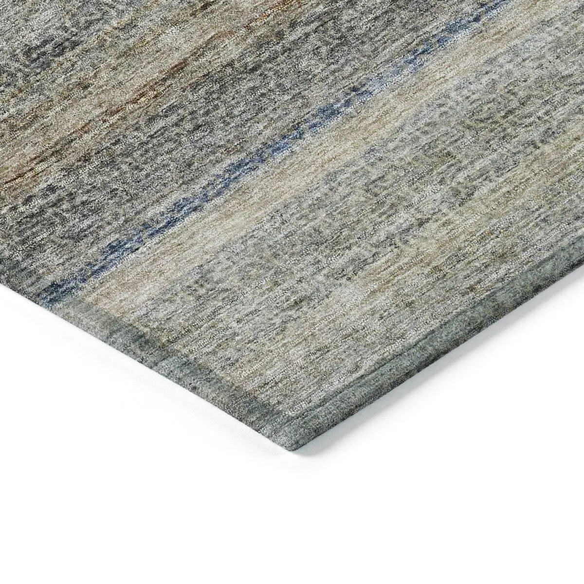 Machine Washable Indoor/ Outdoor Ombre Solid Chantille Rug