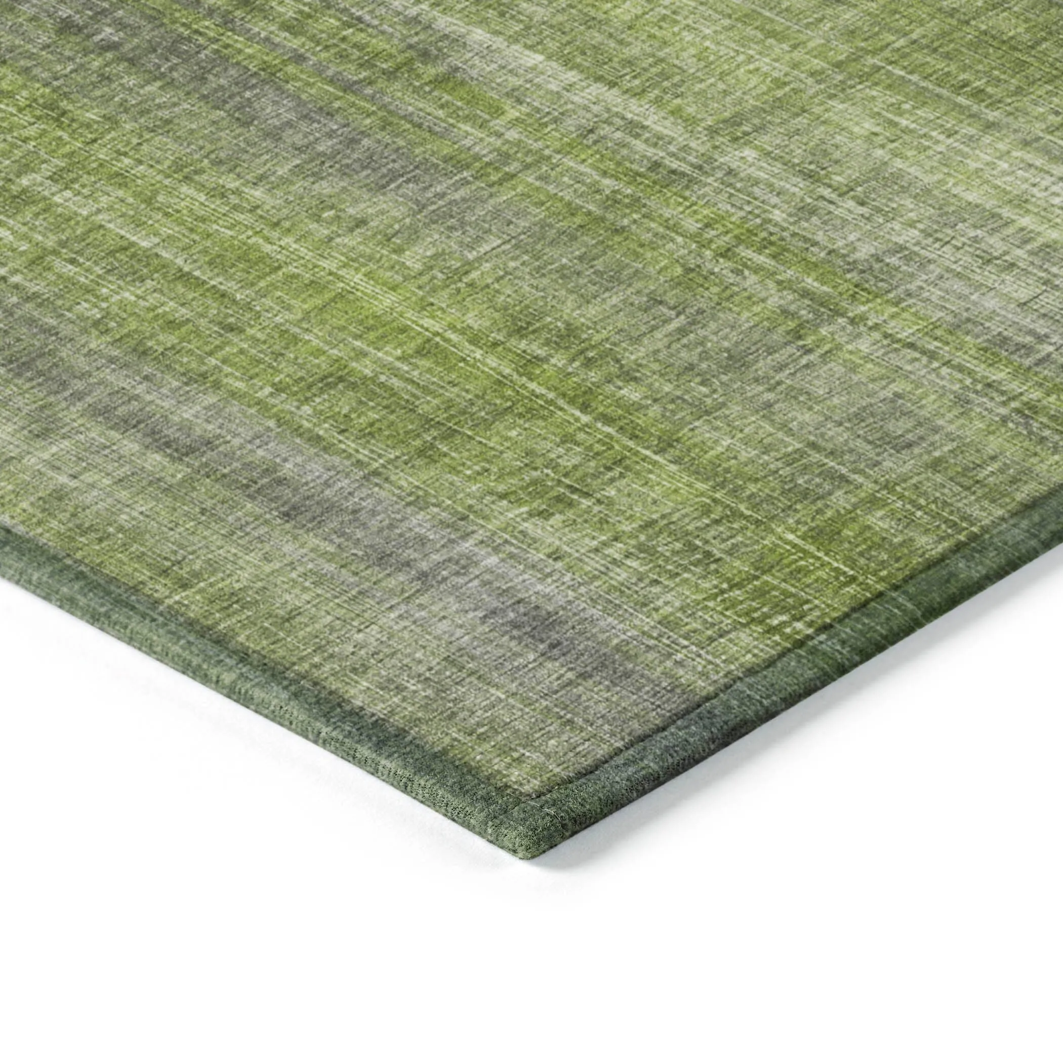 Machine Washable Indoor/ Outdoor Ombre Solid Chantille Rug