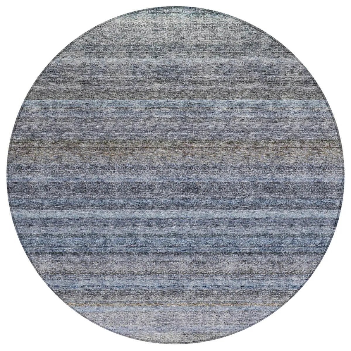 Machine Washable Indoor/ Outdoor Ombre Solid Chantille Rug