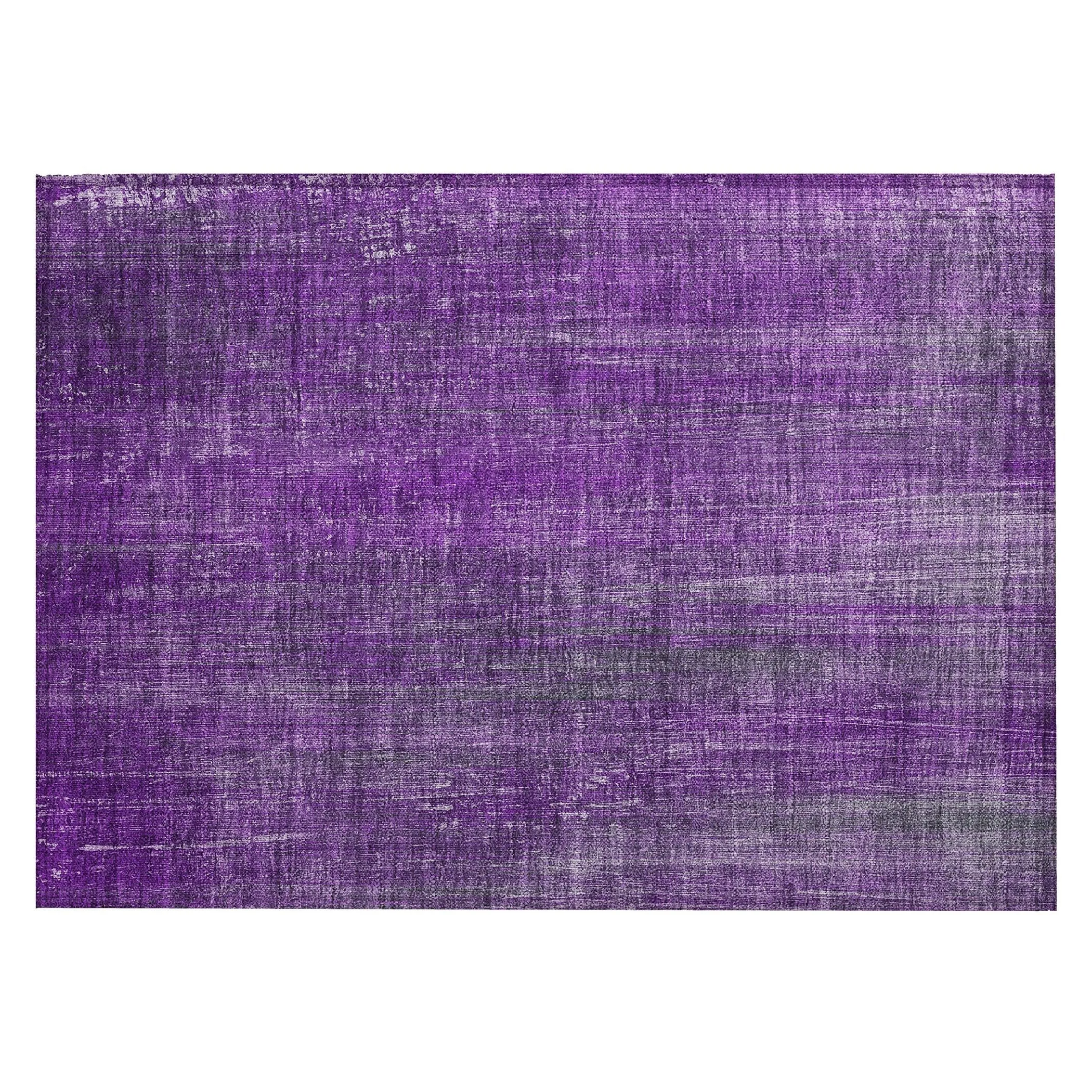 Machine Washable Indoor/ Outdoor Ombre Solid Chantille Rug